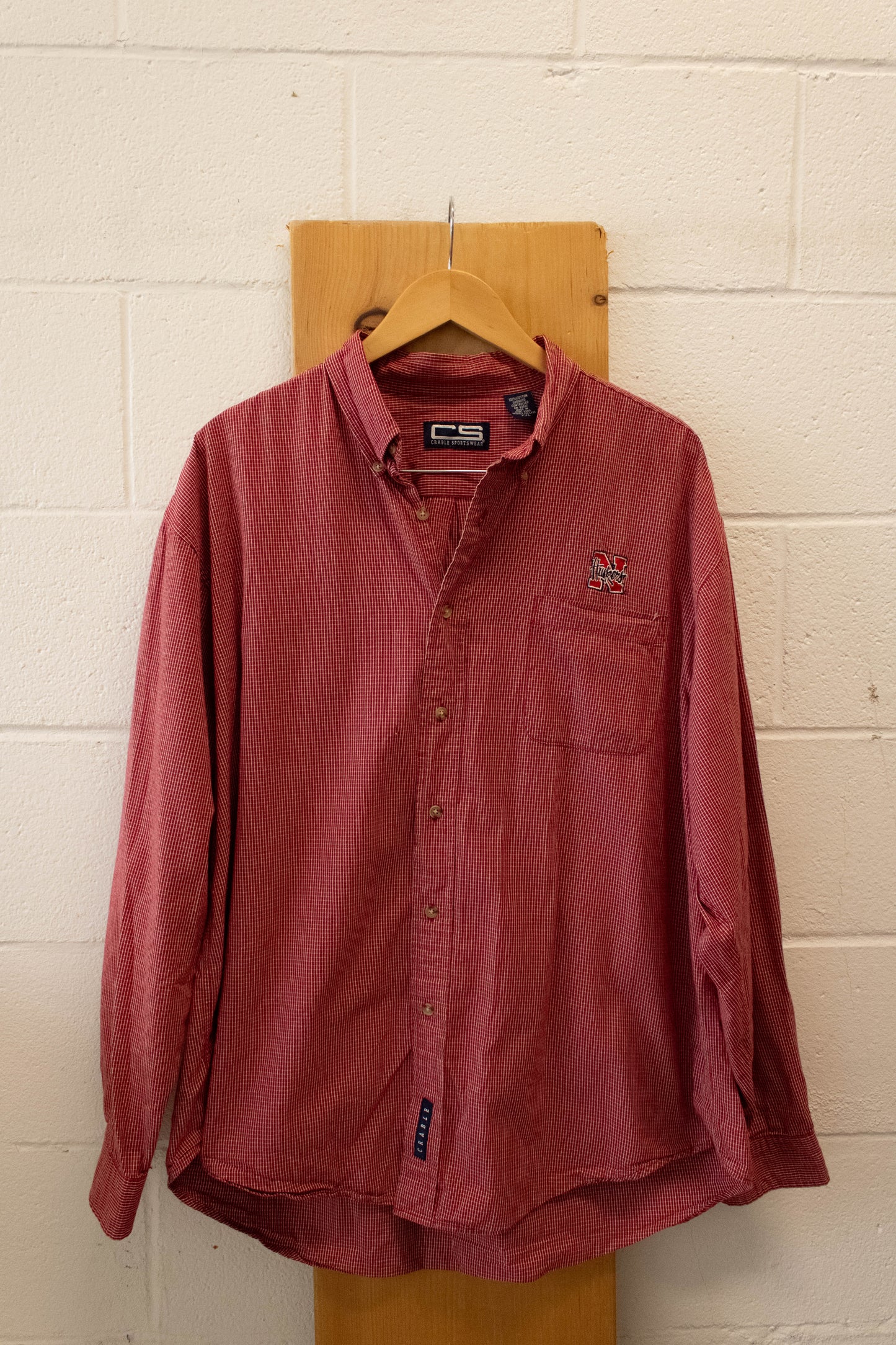 Red Plaid Button Up : XXL