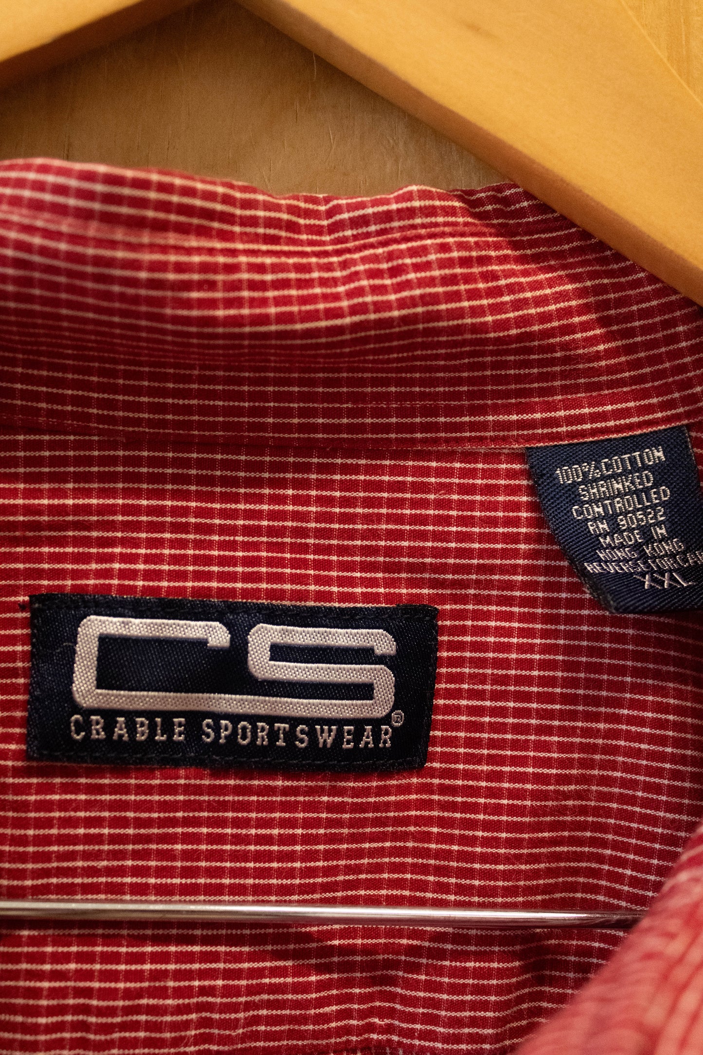 Red Plaid Button Up : XXL