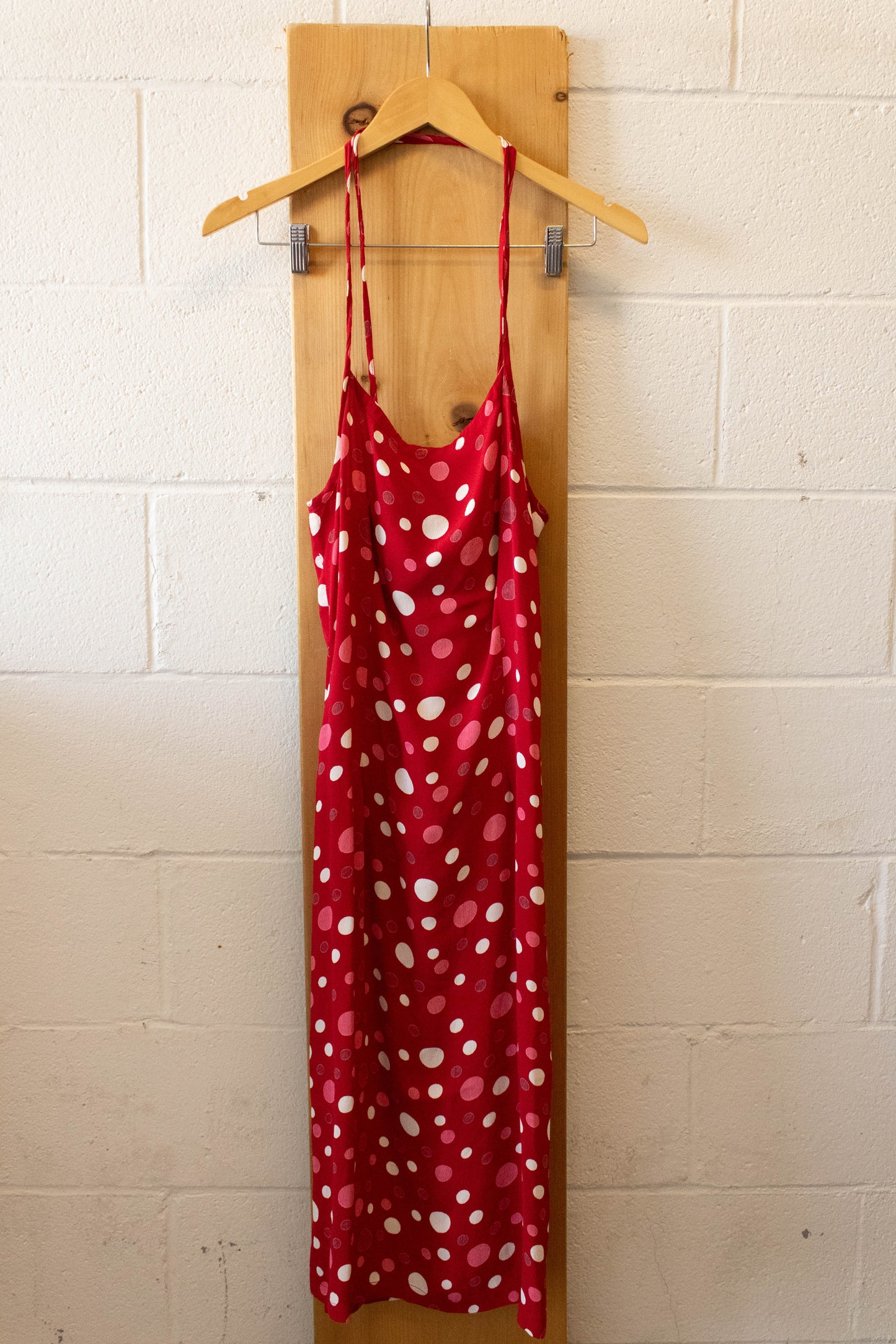 Pink Polka Dot Dress : L