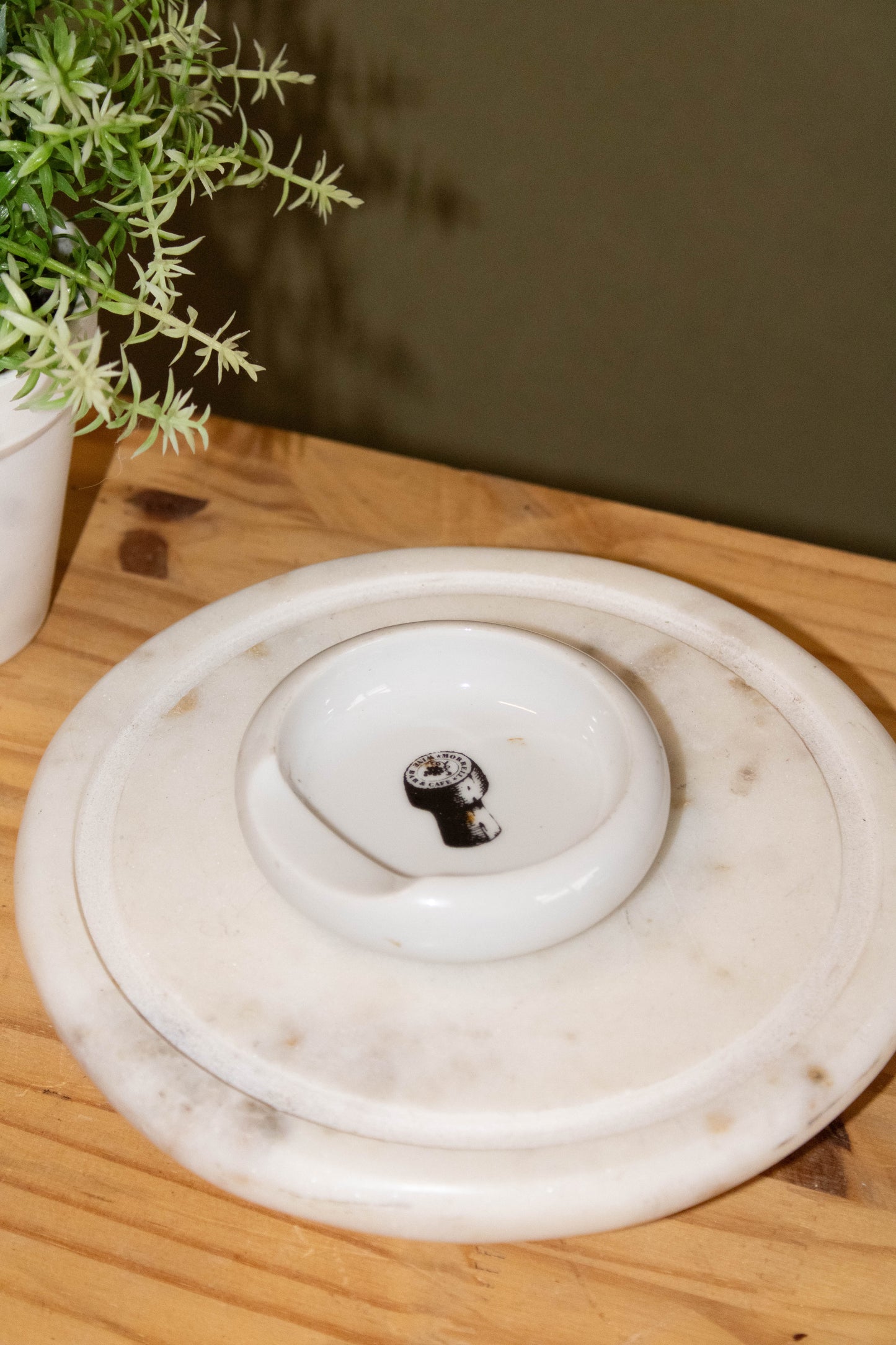 Tiny White Ashtray