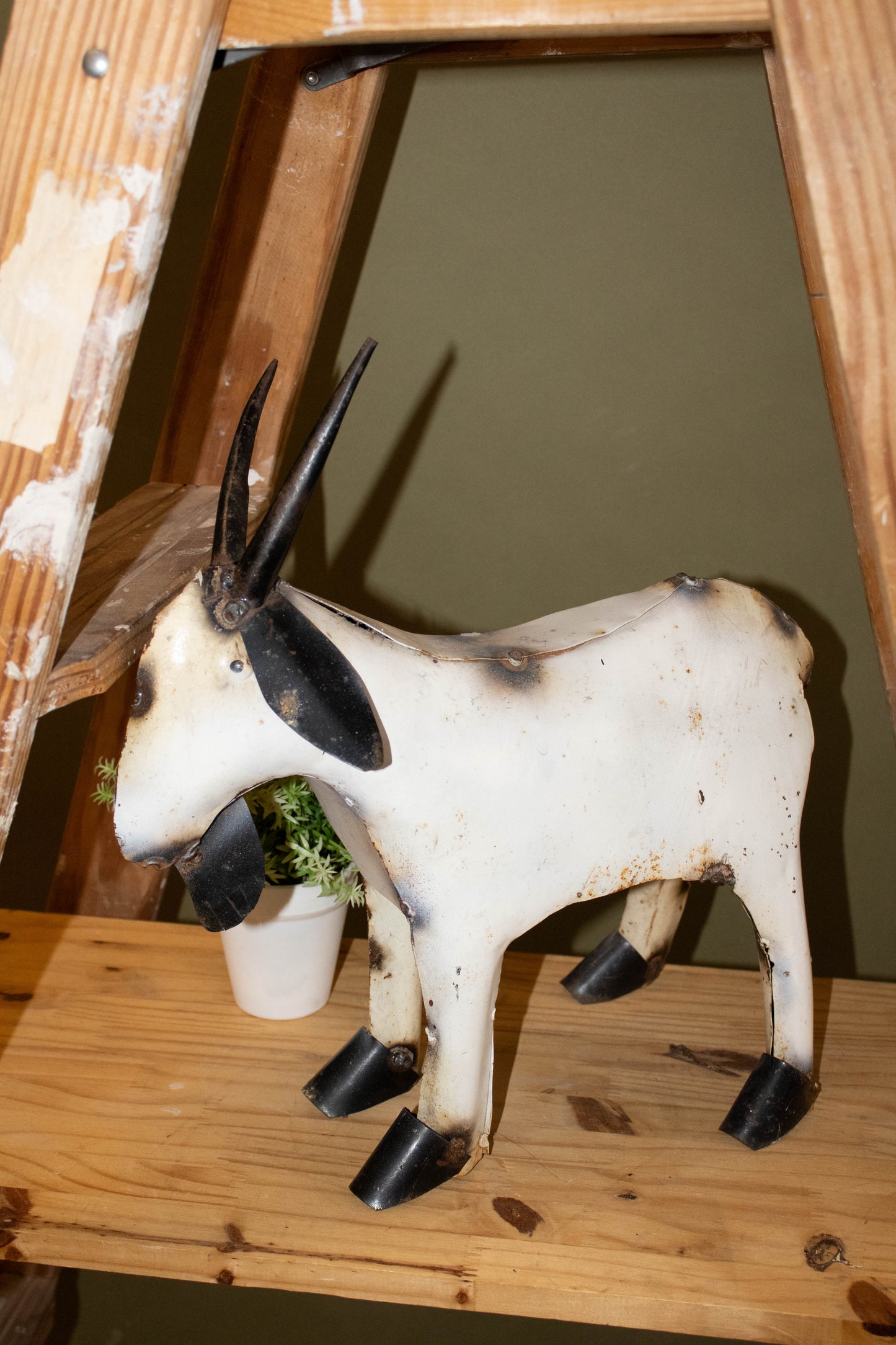 Rustic Metal Goat (Local Pick Up Only)