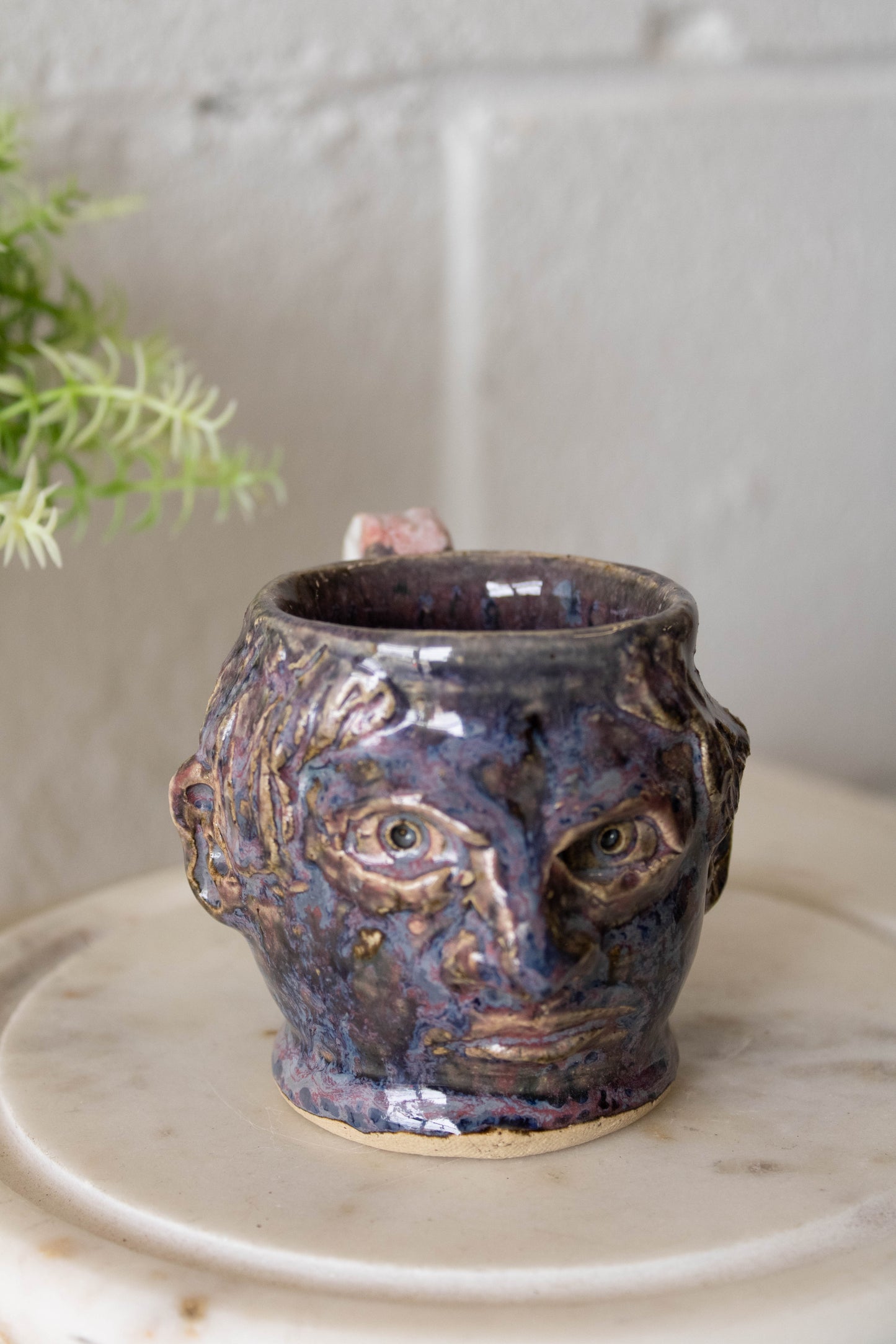 Purple Face Mug
