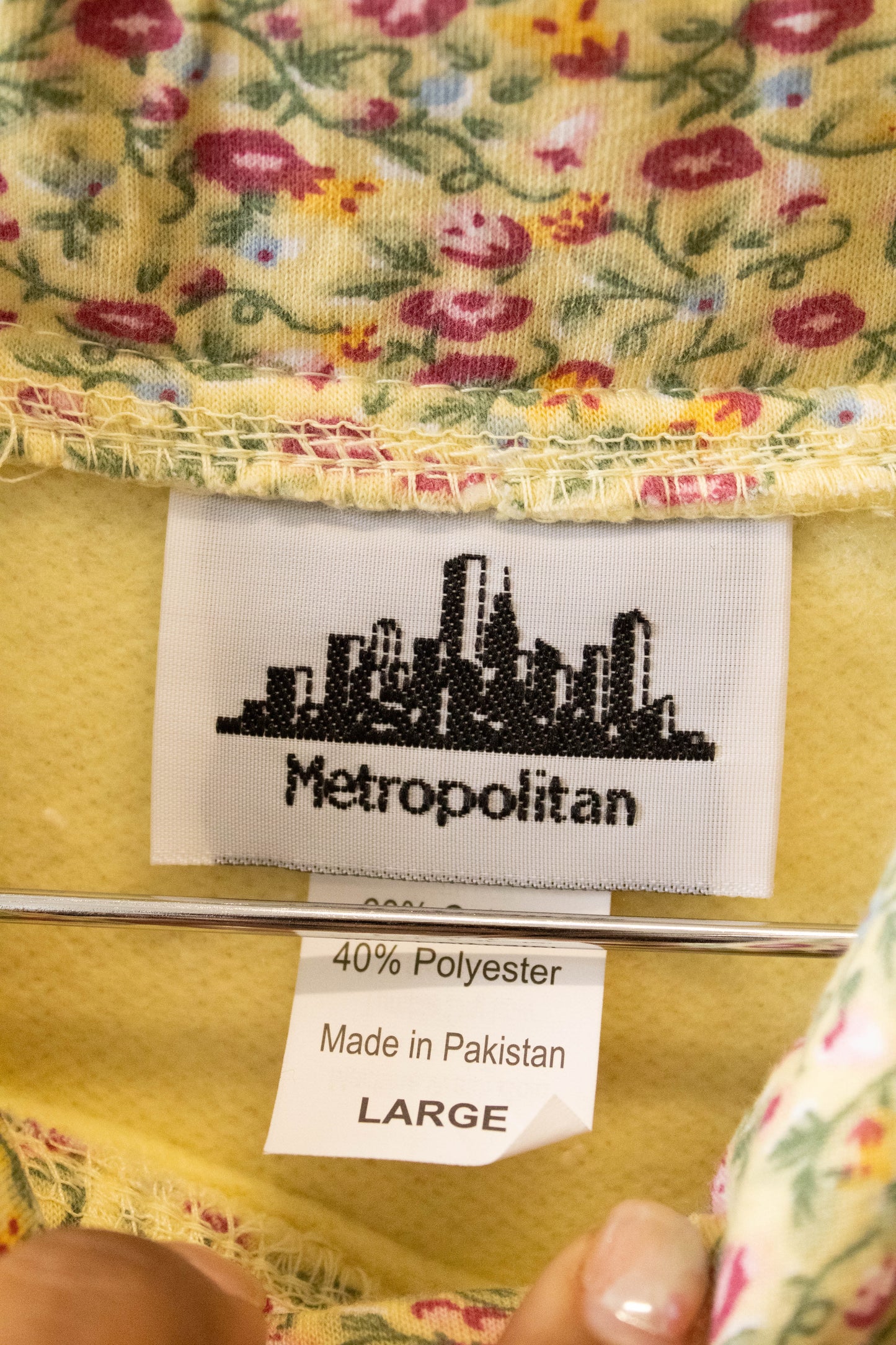 Vtg Butter Yellow Crew : L