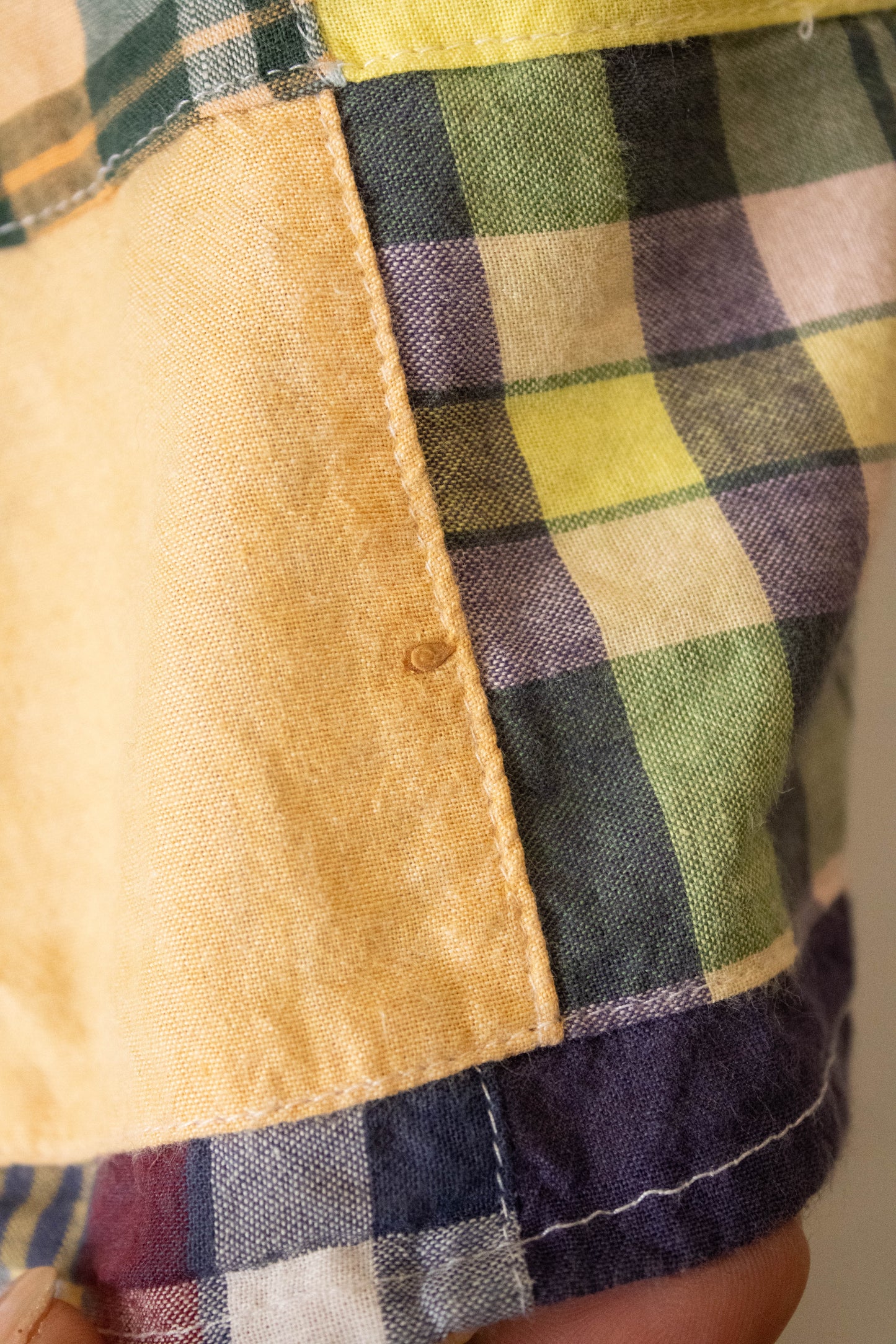 Plaid Patchwork Tommy Hilfiger Button Up : 22