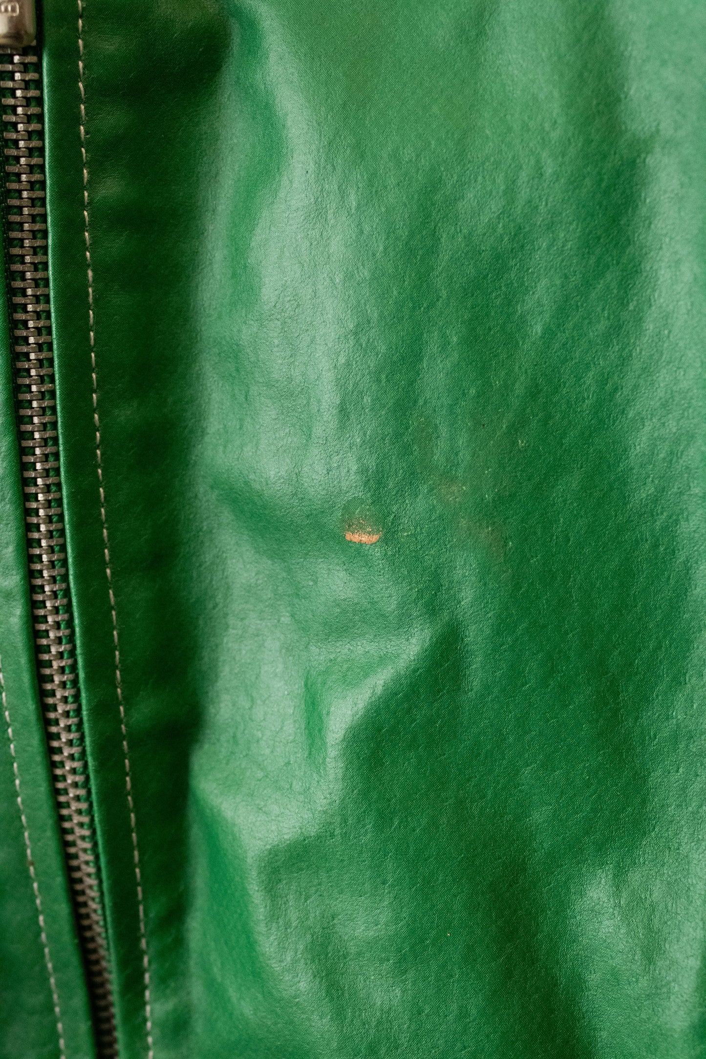 Green Leather Jacket : 2X