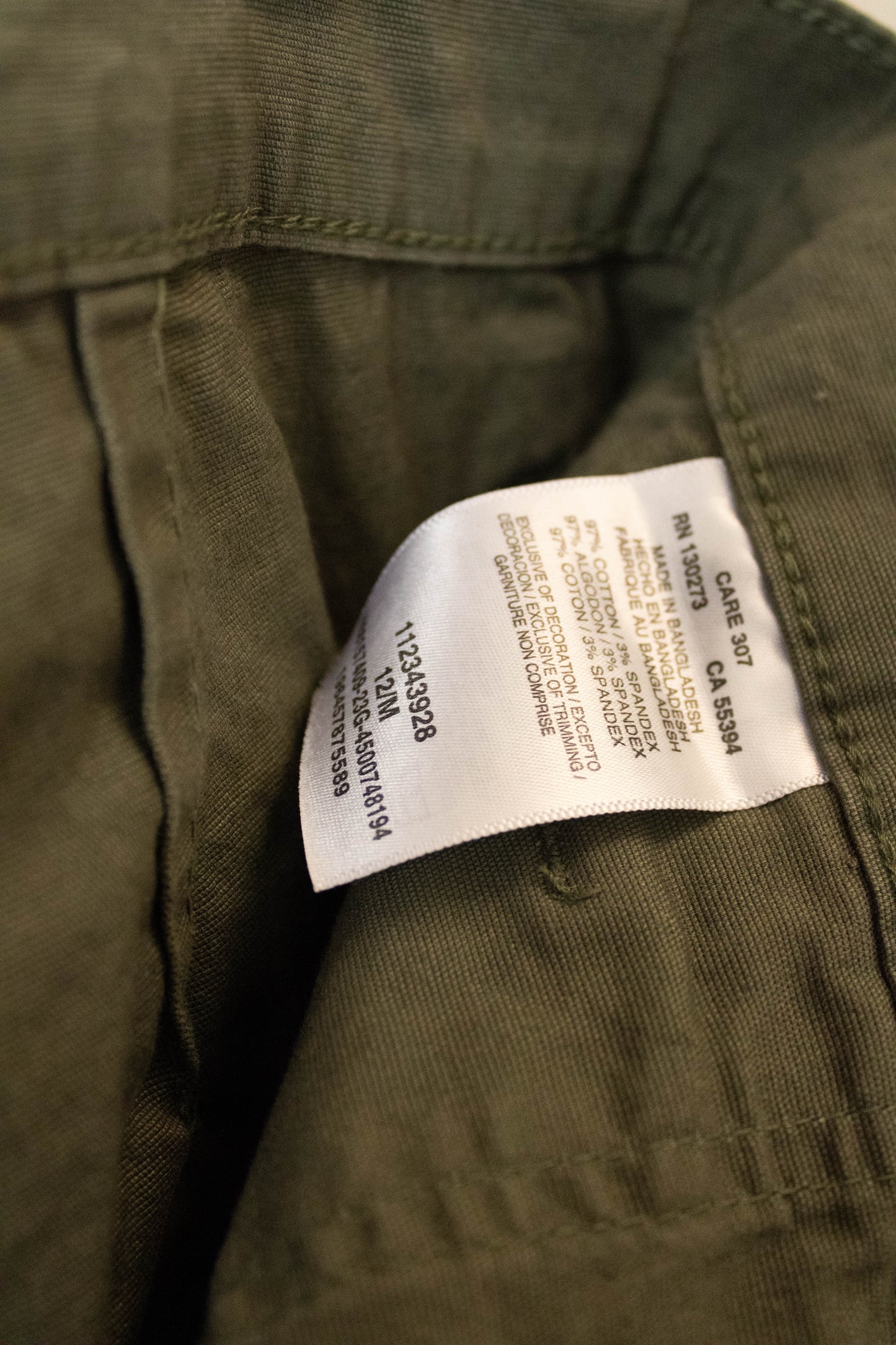 Olive Green Utility Pants : 12