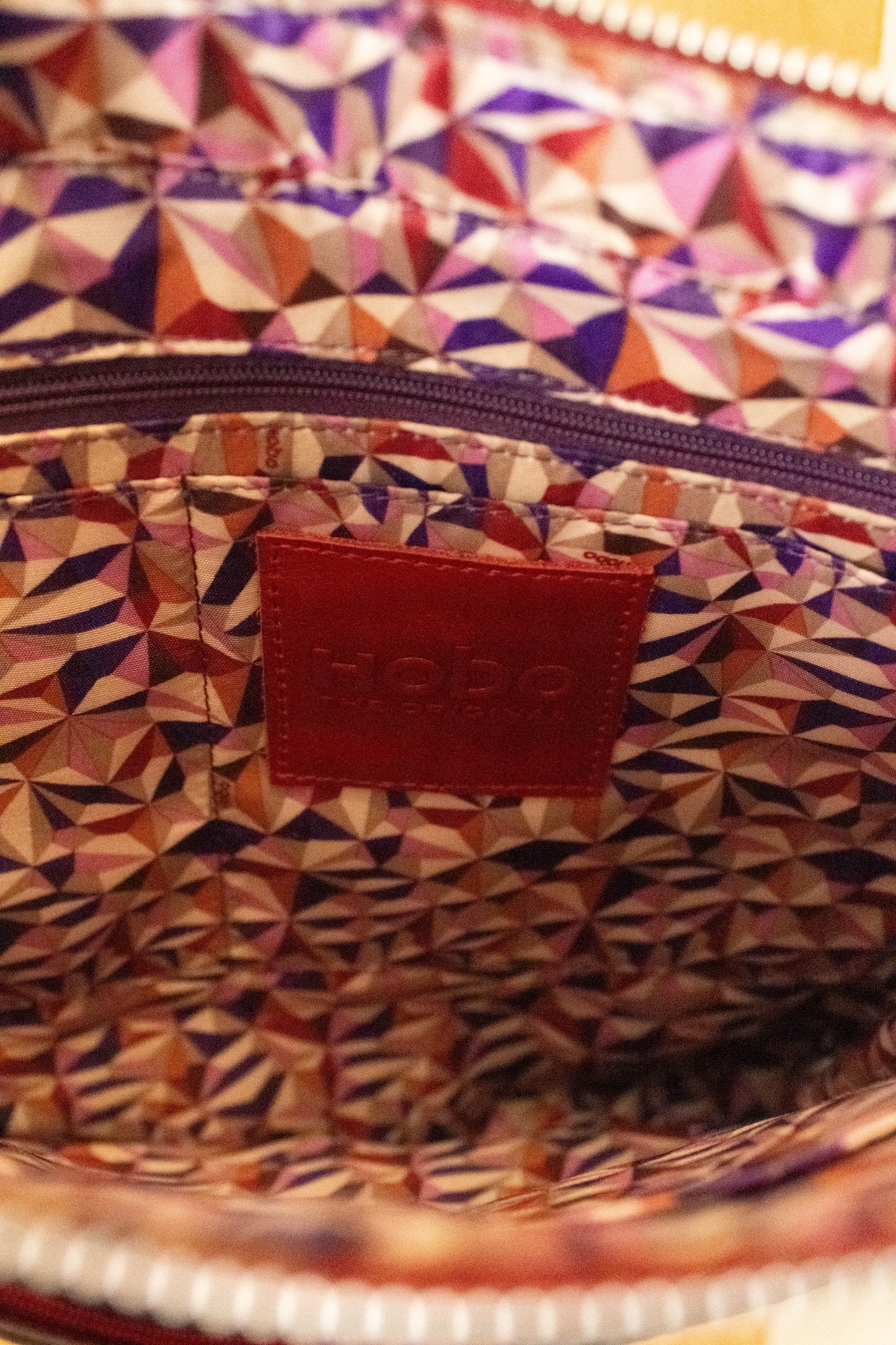 Red Hobo Leather Bag