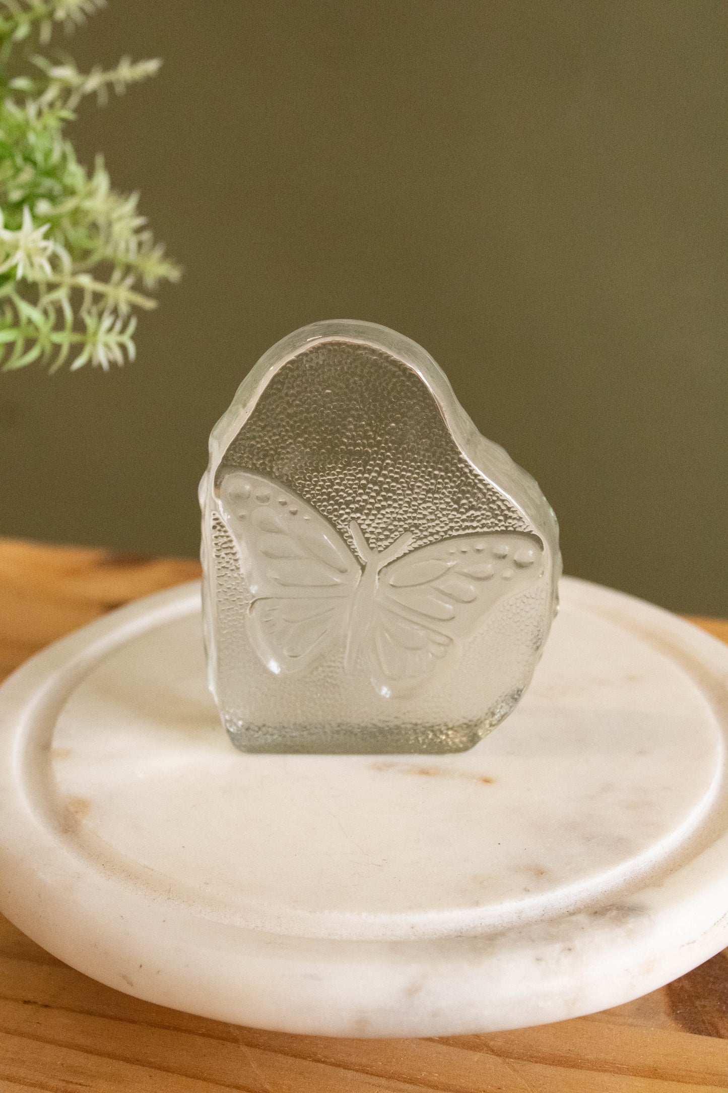 Glass Butterfly Paper Weight