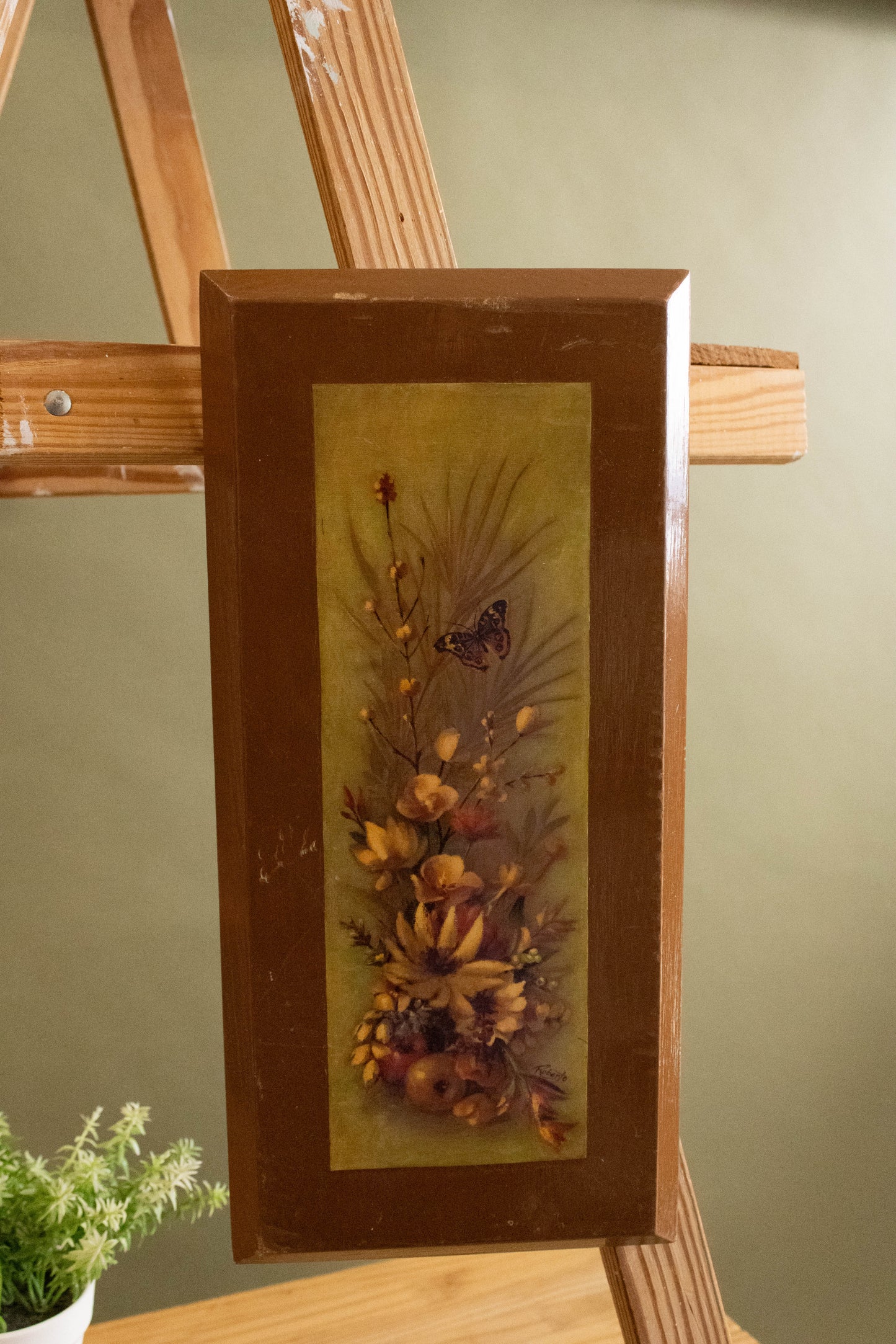 Floral Wooden Art (Local Pick Up Only)