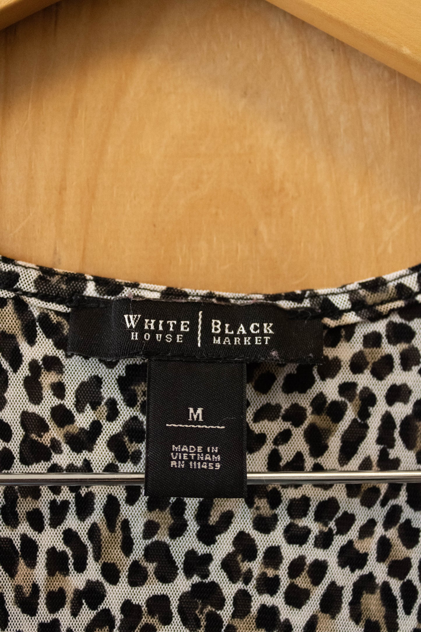 Ruched Leopard Print Top : M