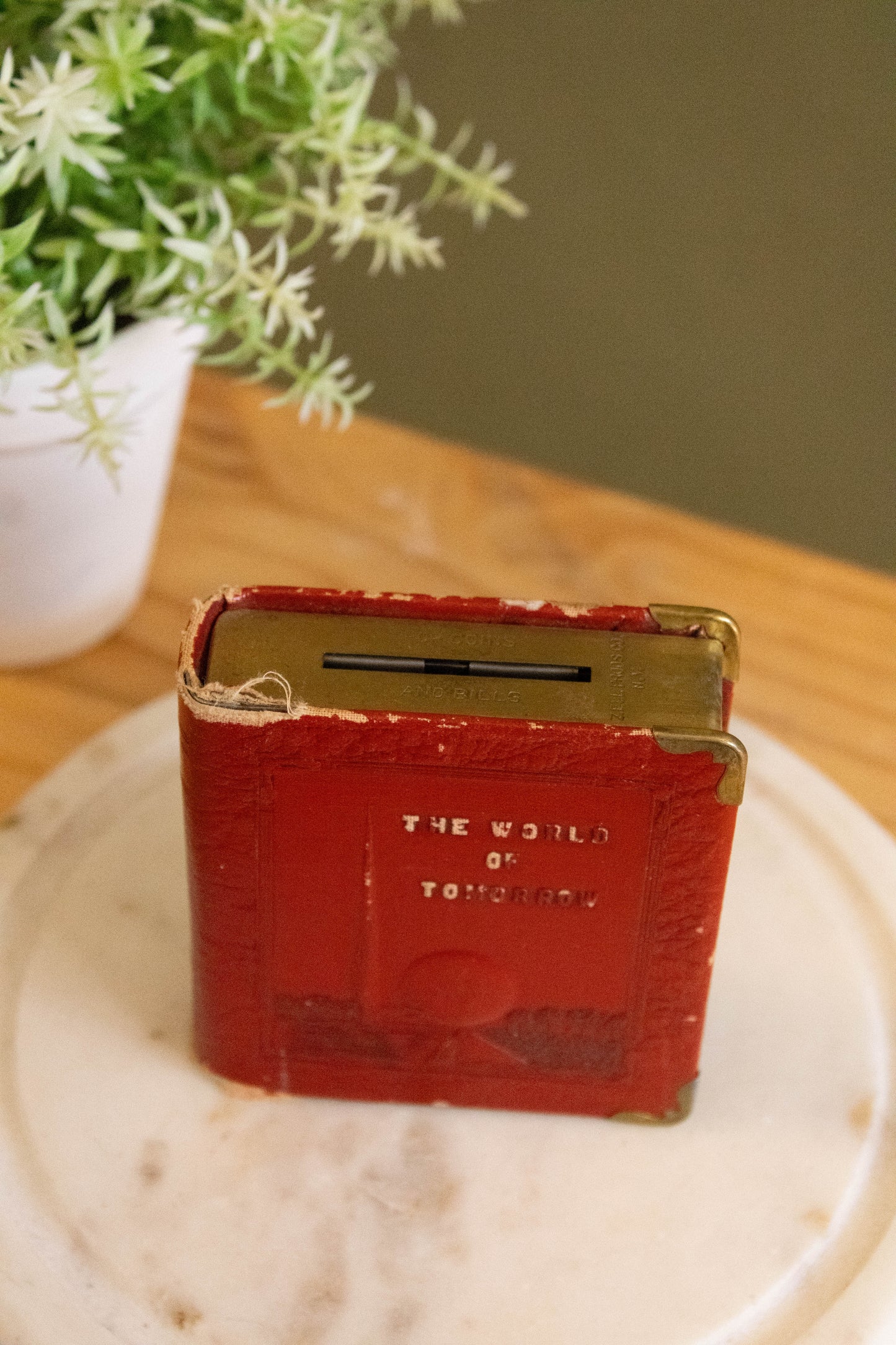 Vtg Red Book Bank