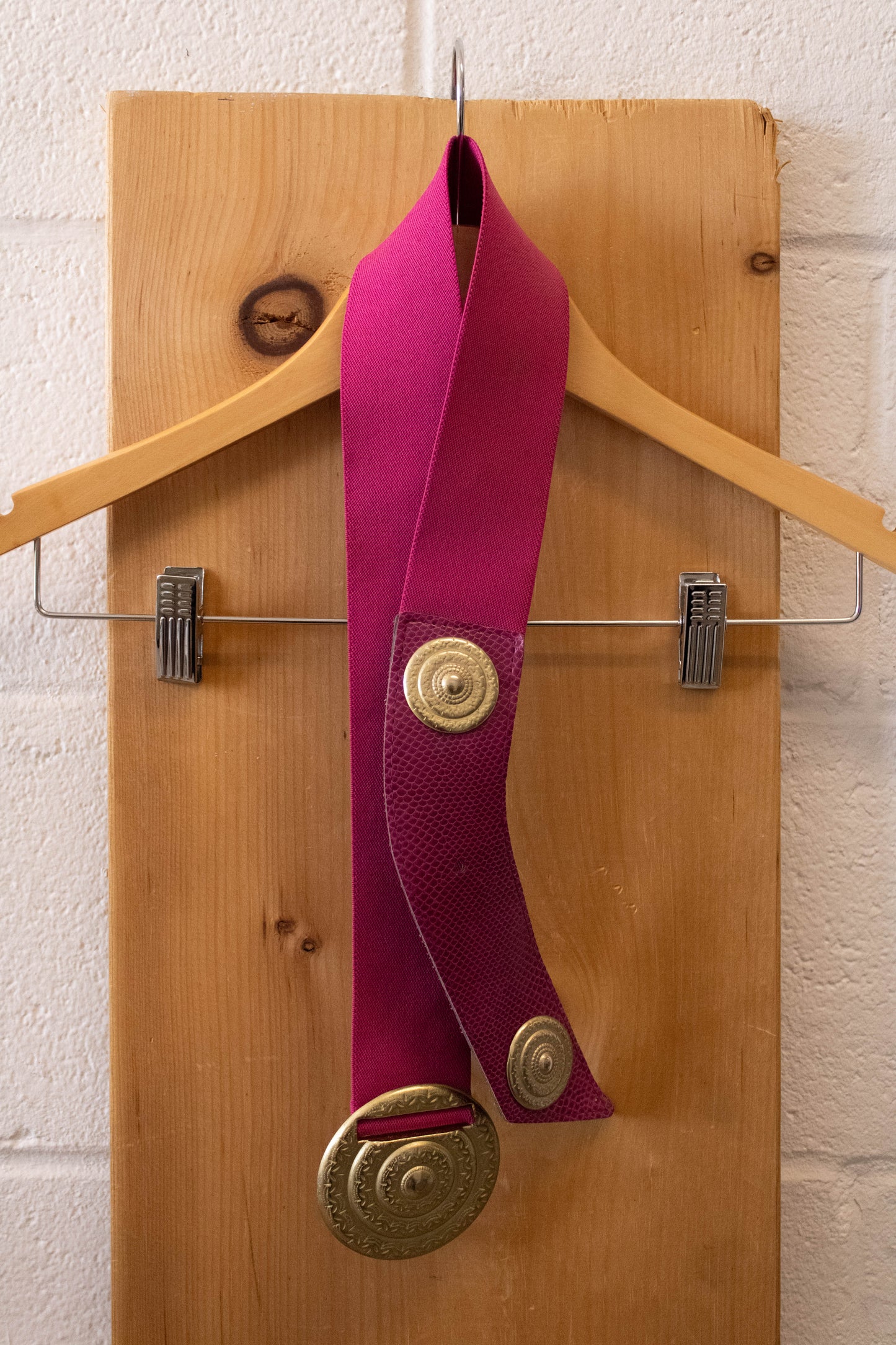80s Pink and Gold Belt