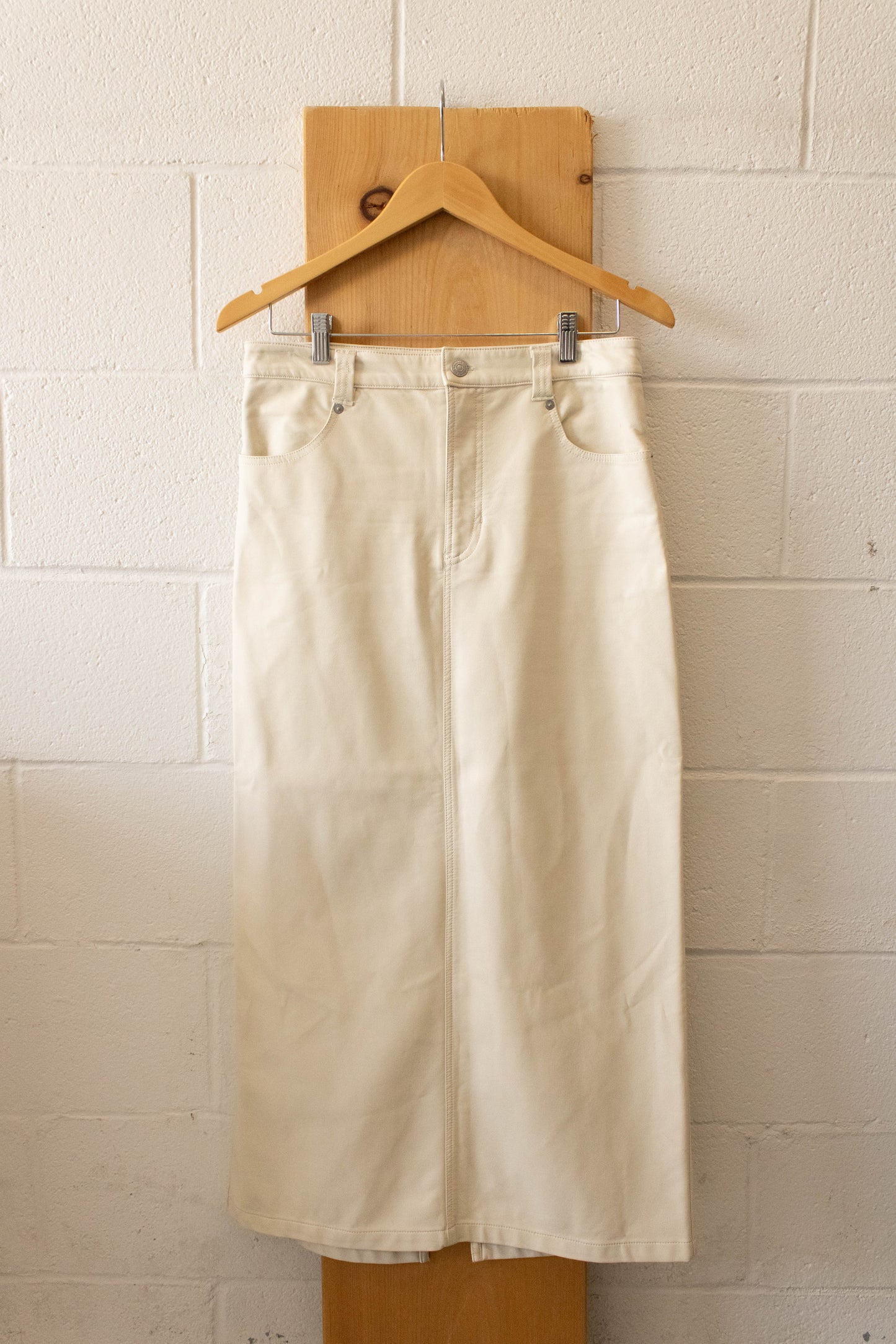 Faux Leather Maxi Skirt : 4