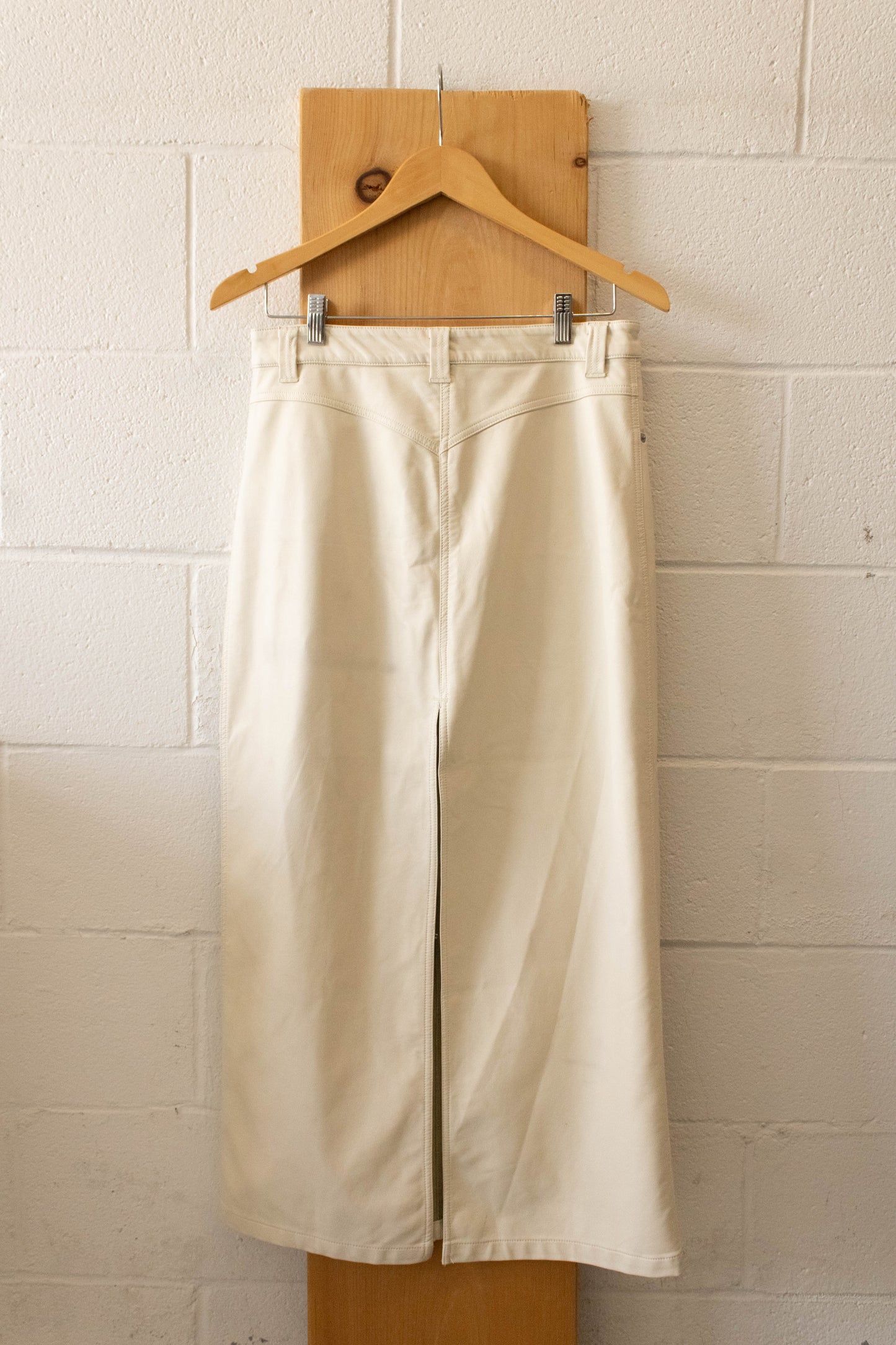 Faux Leather Maxi Skirt : 4