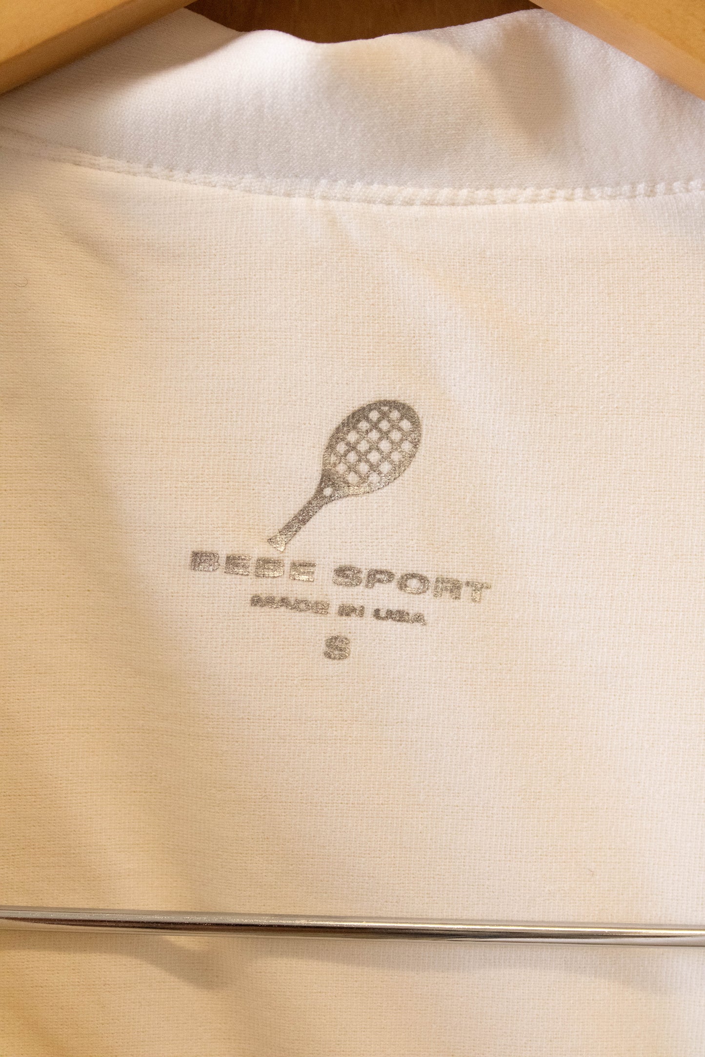 White and Yellow Athletic Polo : S