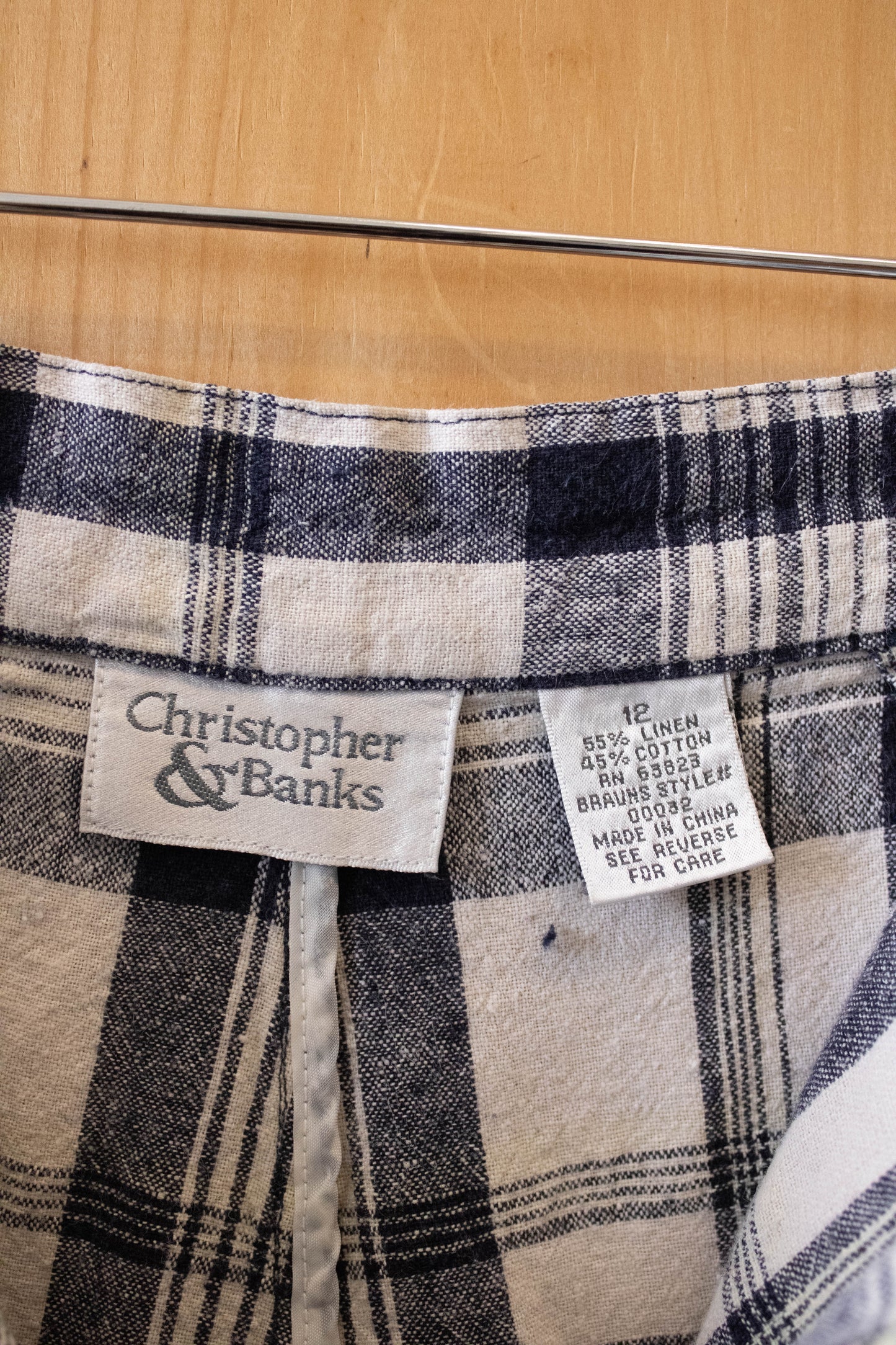 Vtg Plaid Shorts : 12