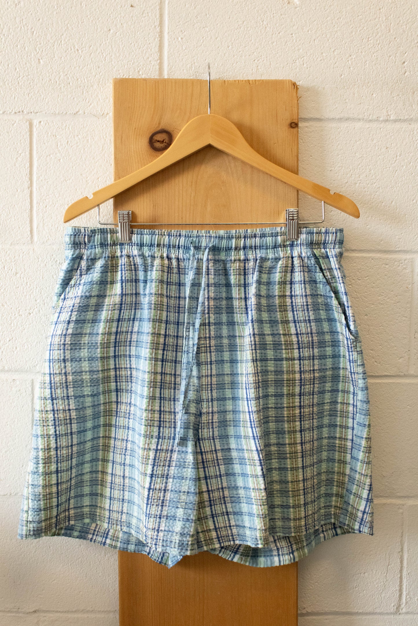 Vtg Plaid Shorts : XL