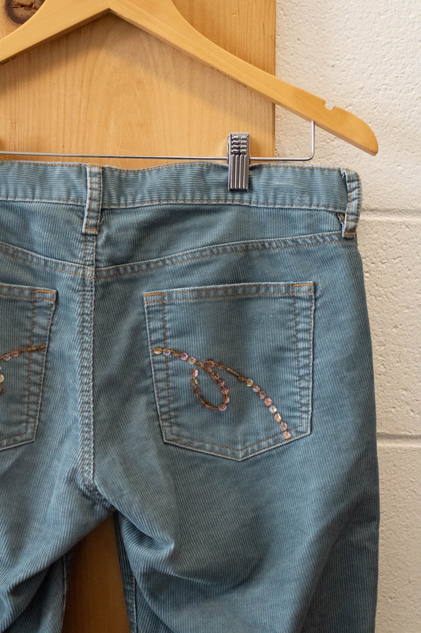 Vtg Blue Low Rise Pants : 6
