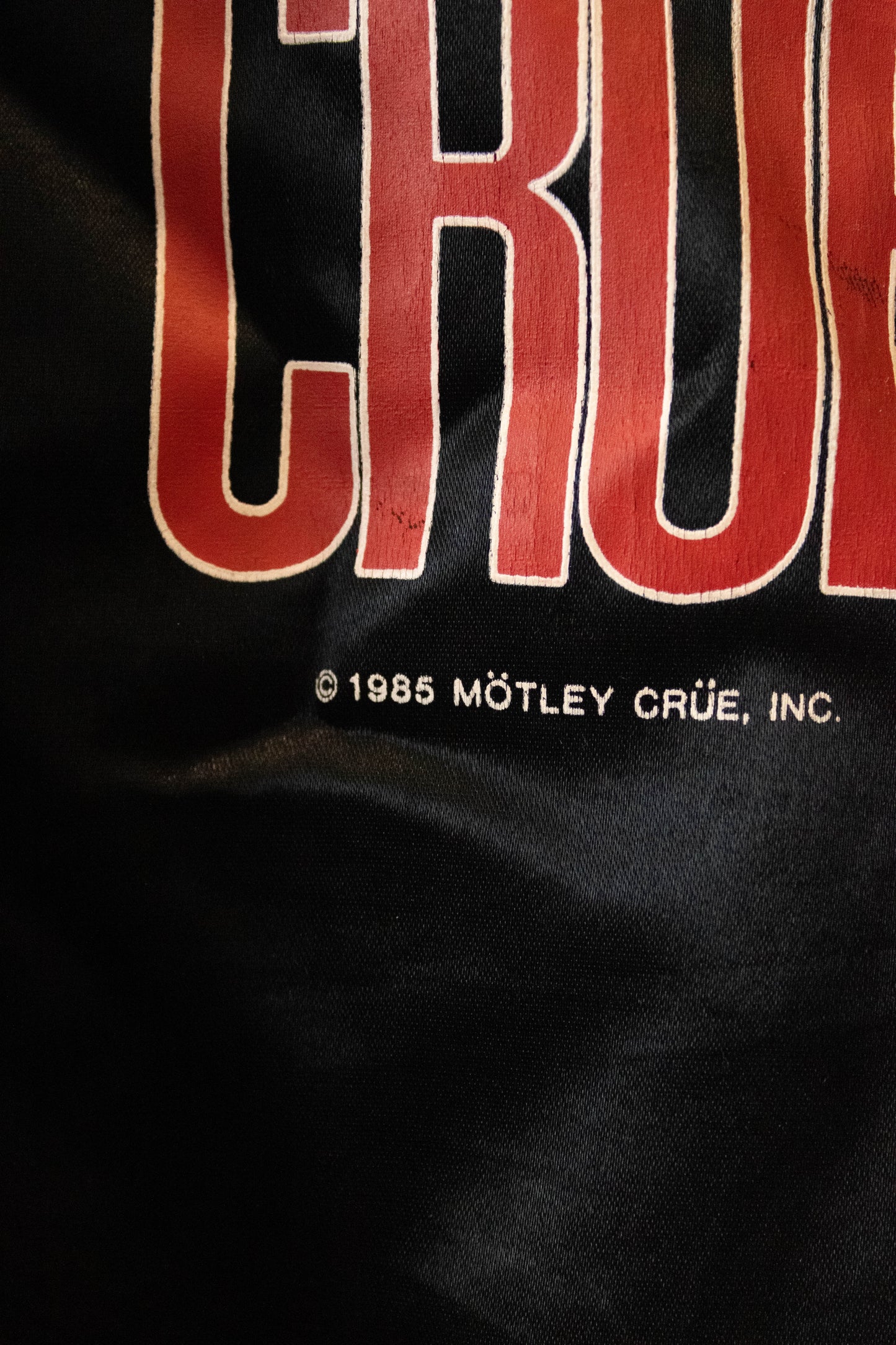 '85 Motley Crue Black Jacket : L