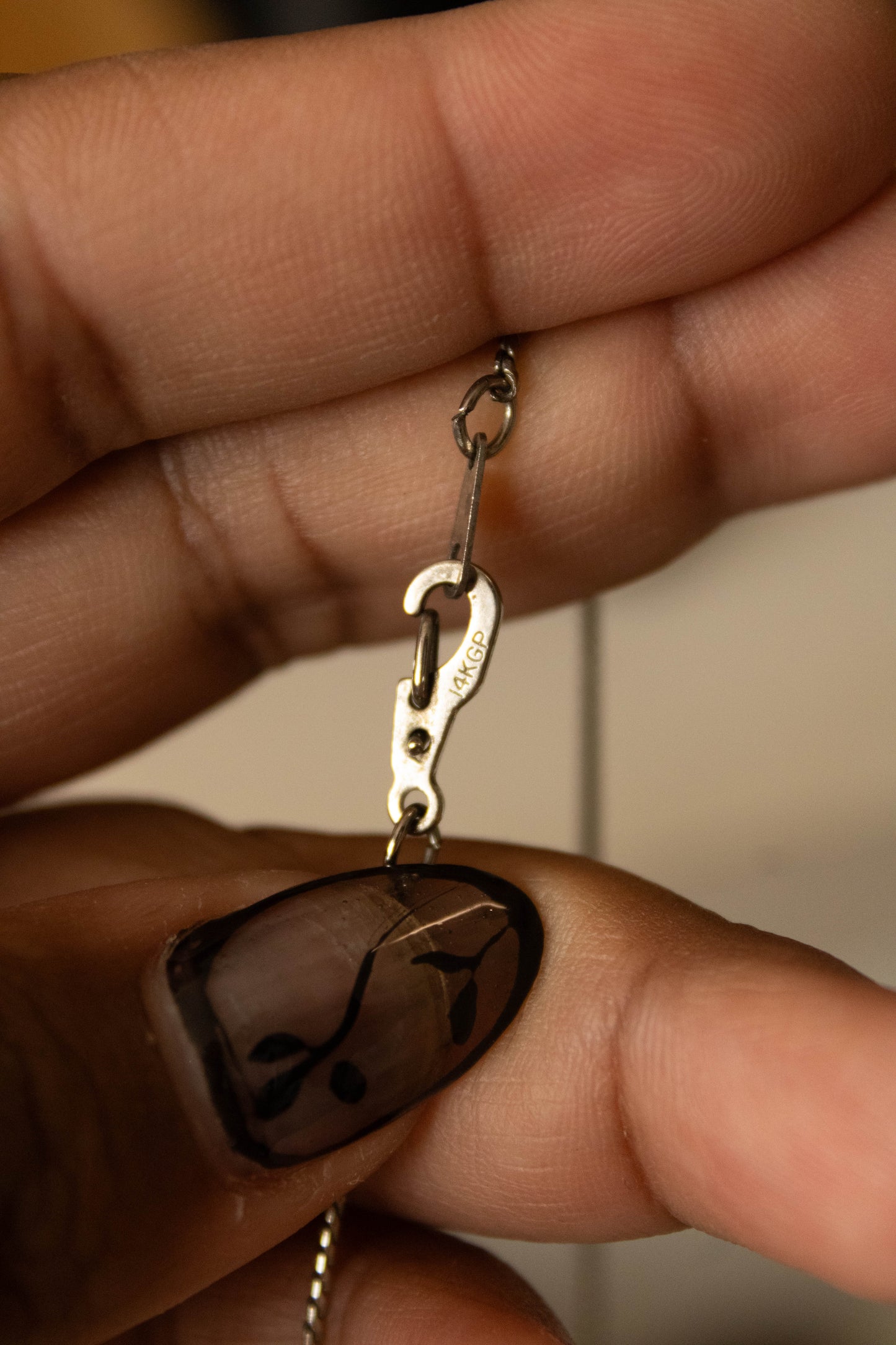 14K GP Heart Chain