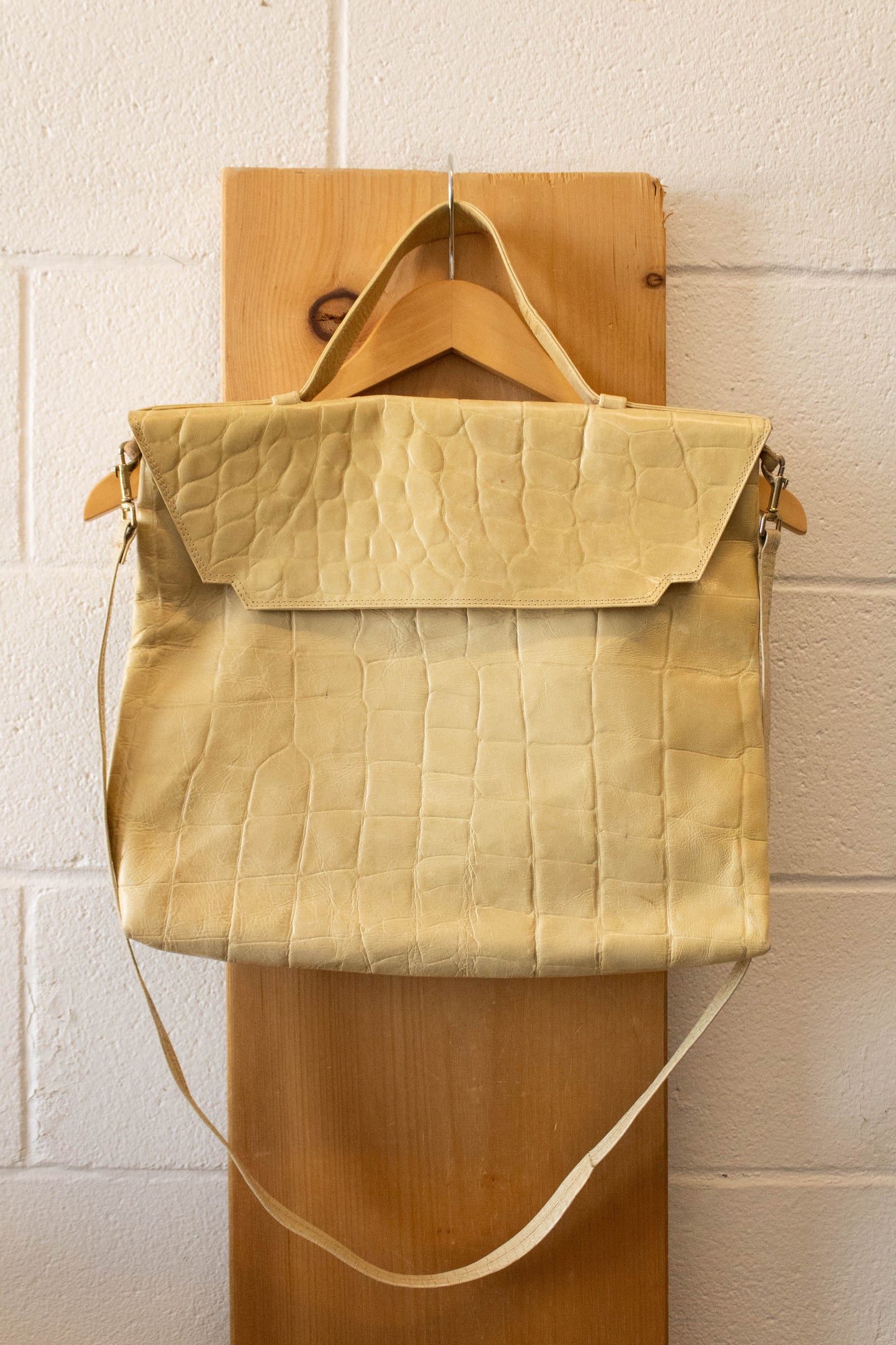 Tan Snakeskin Bag