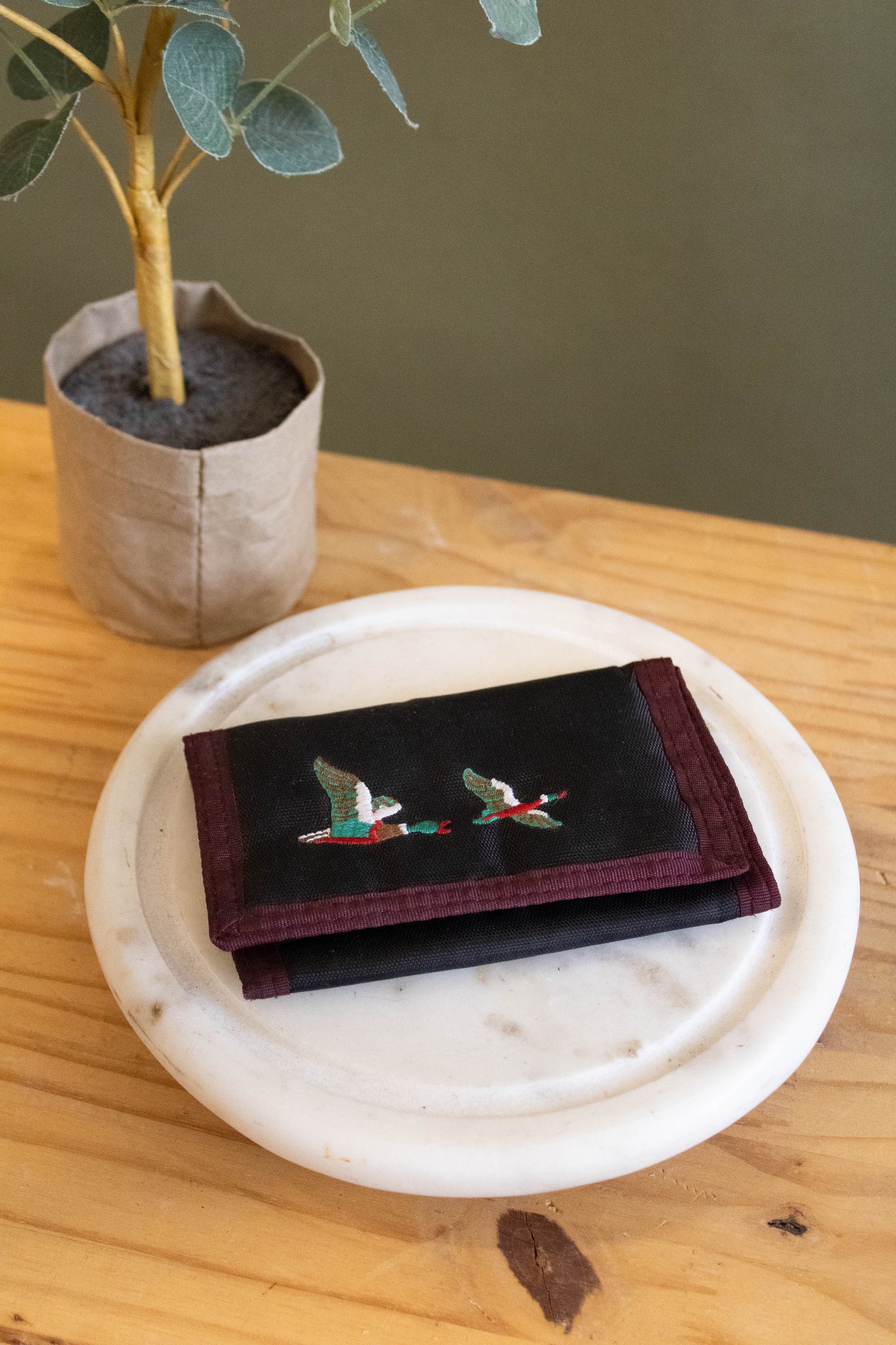 Vtg Flying Geese Wallet
