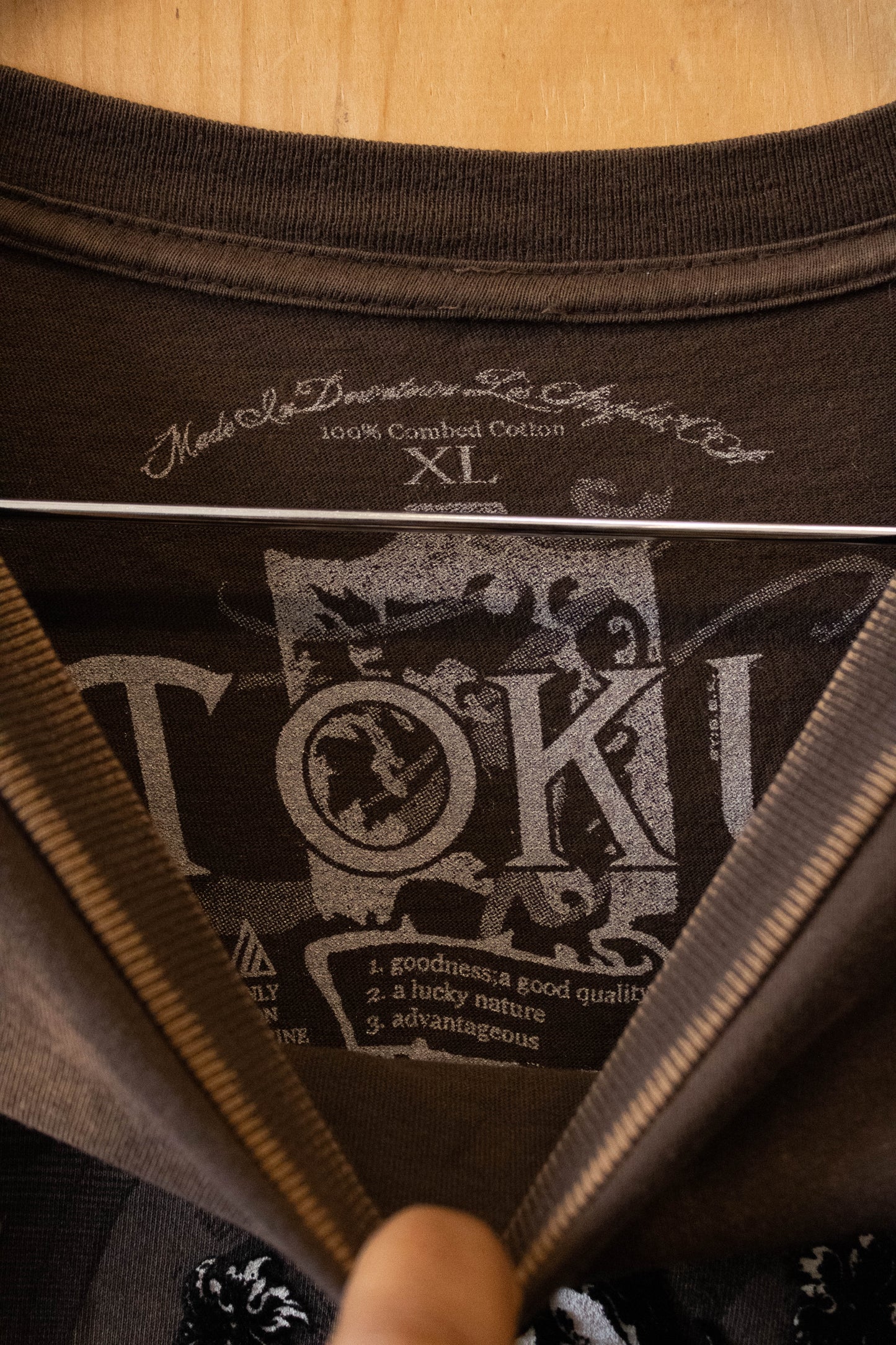 Brown Fleur De Lis Tee : XL