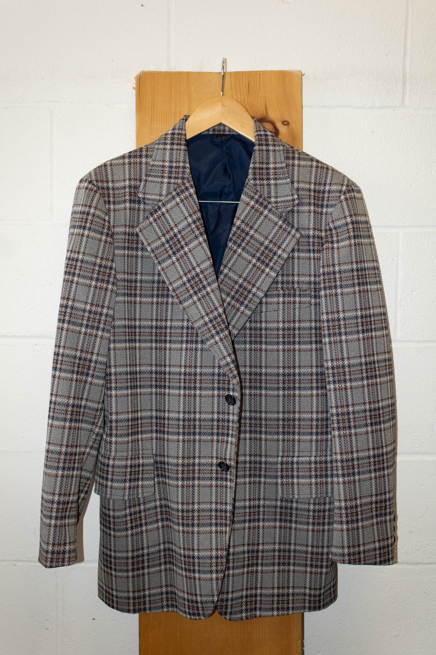 Vtg Plaid Blazer : R42