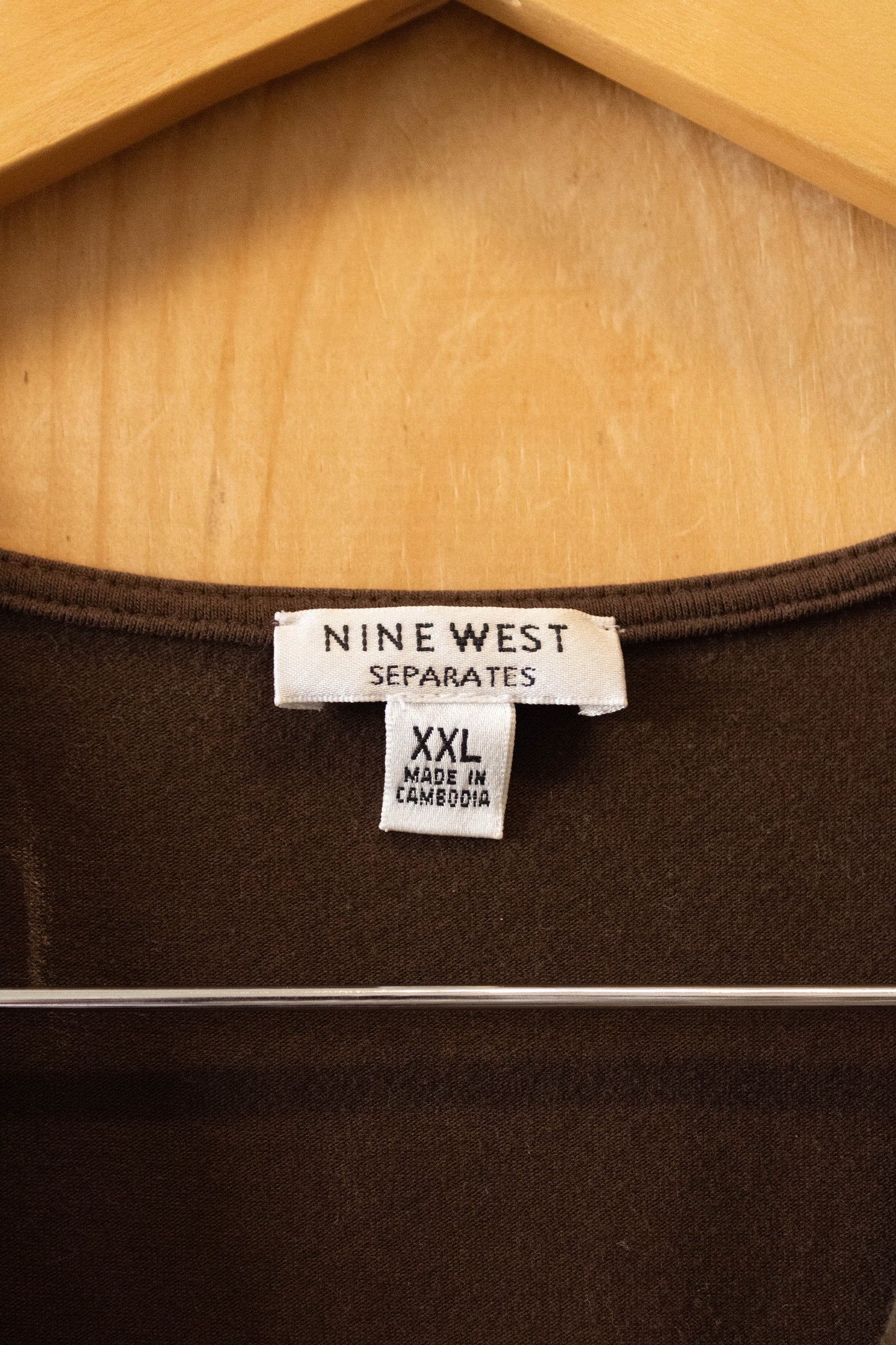 Vtg Brown Ruched Tank : XXL