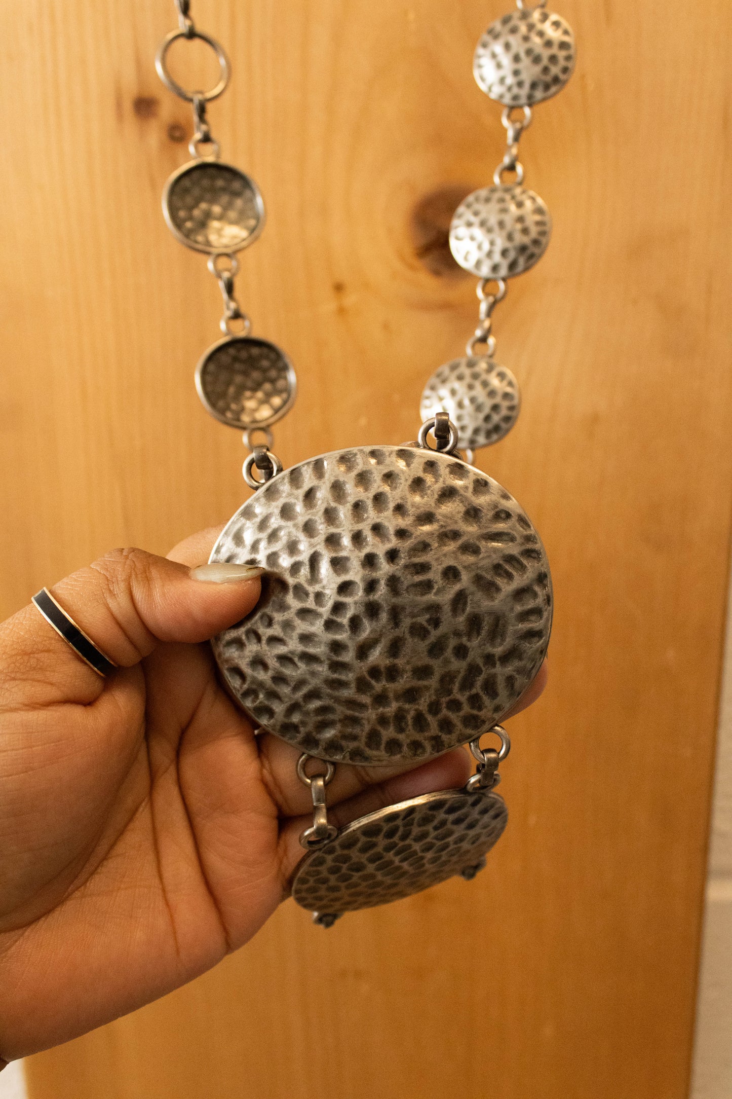 Silver Circle Chain Belt