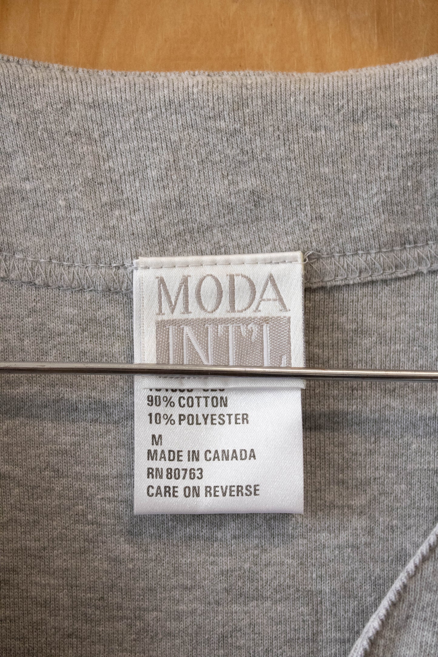 Grey Tie Top : M