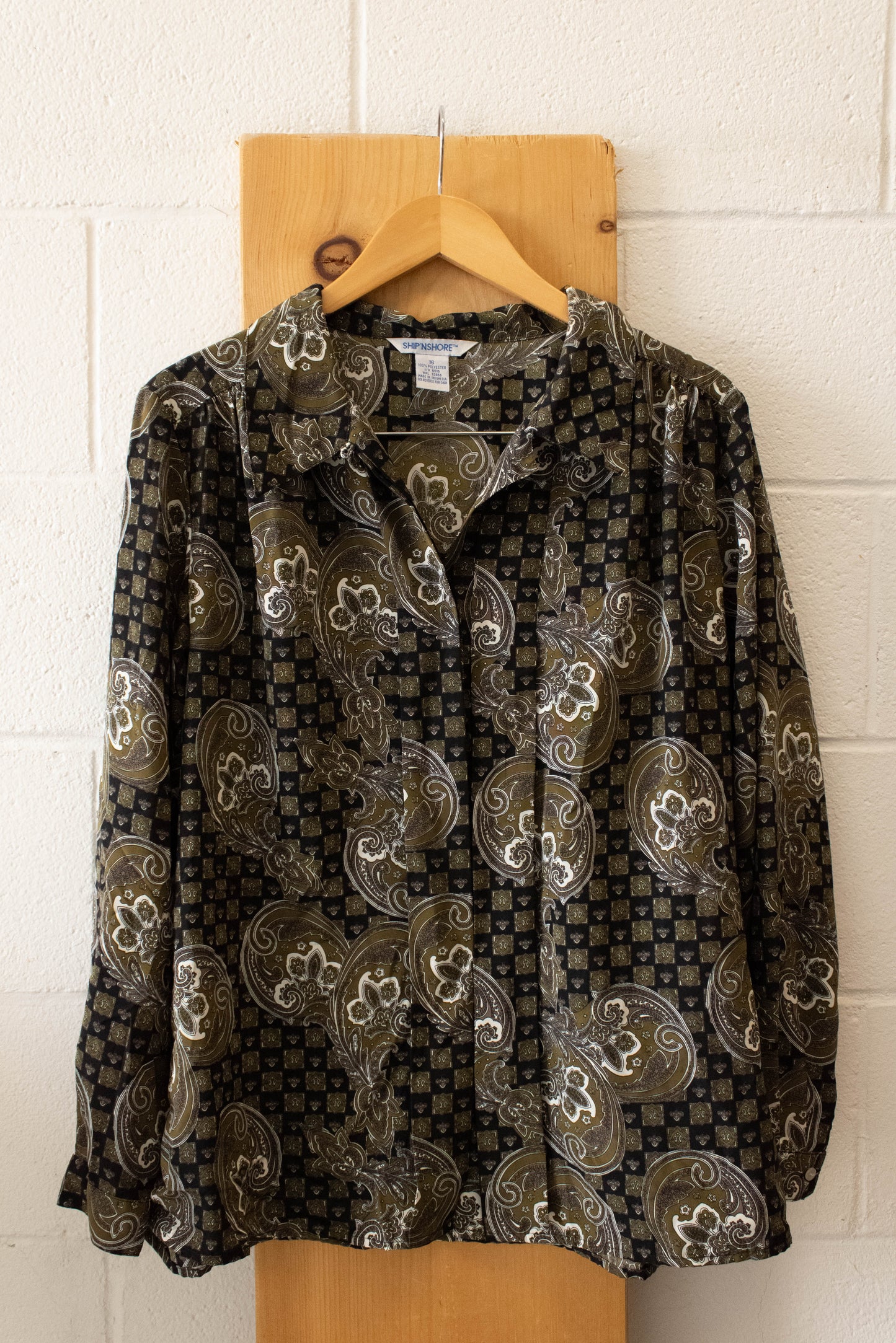 Vtg Paisley Button Up : 16