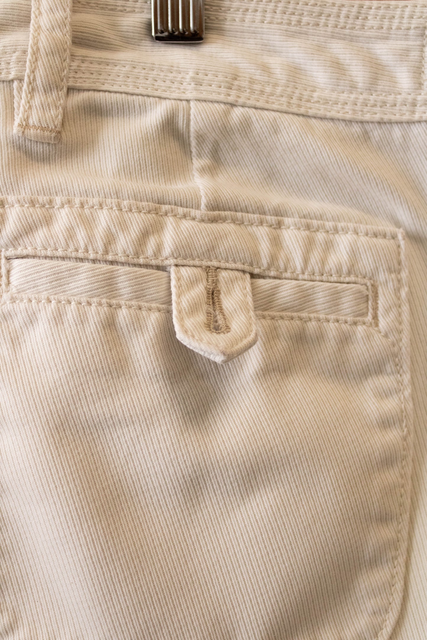 Cream Low Rise Pants : 10