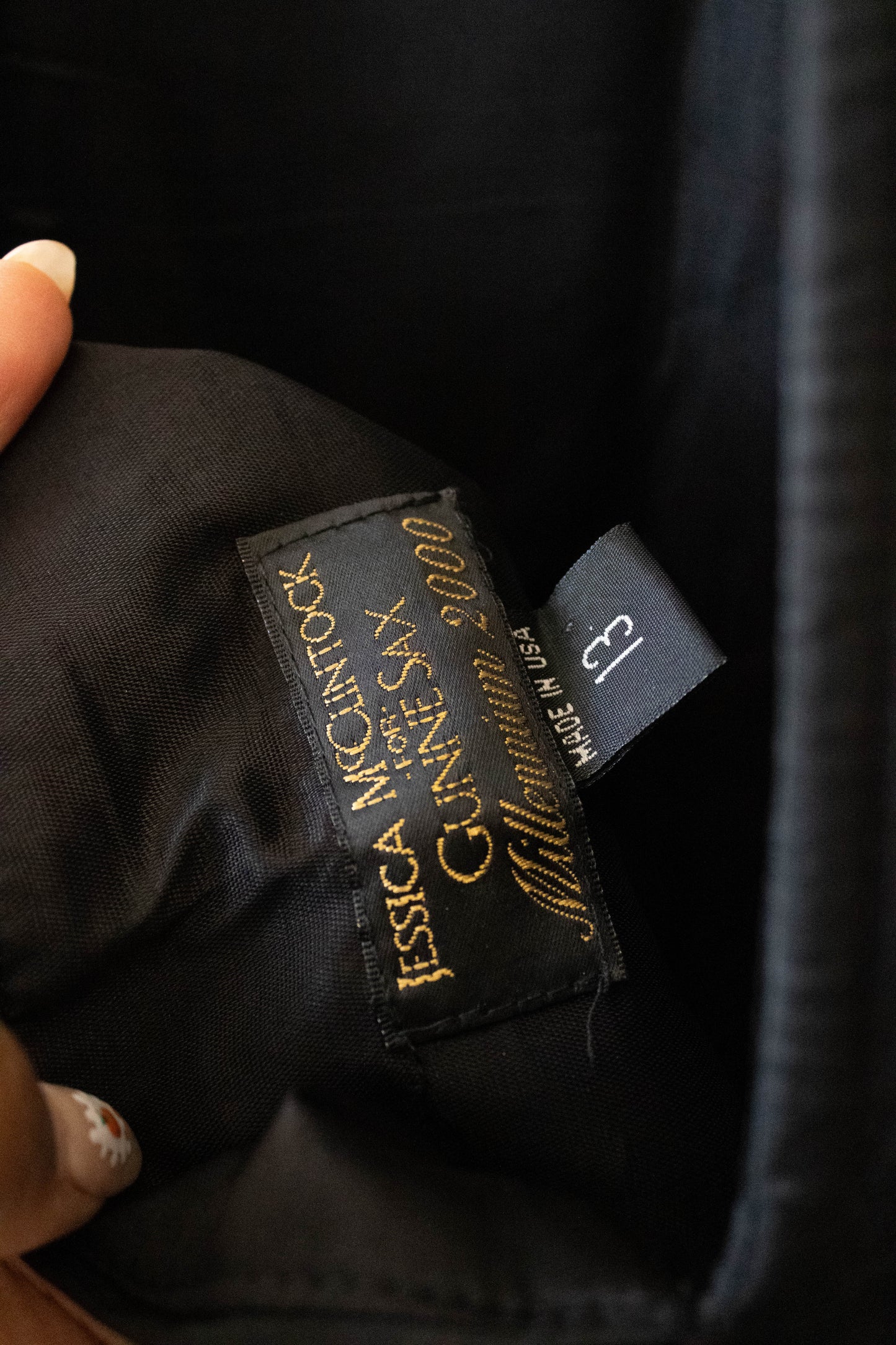 Black Embroidered Strapless Dress : 13