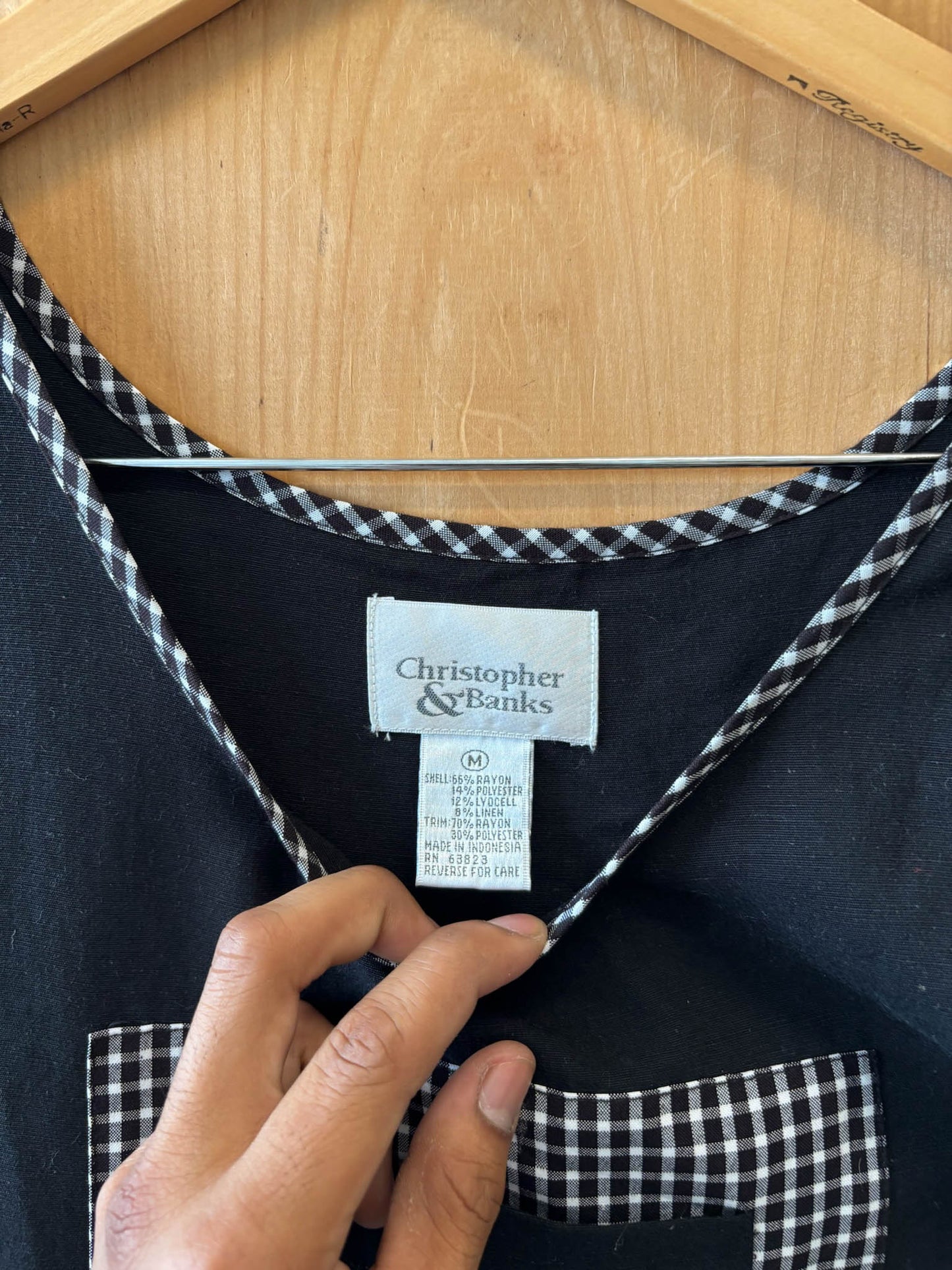Vtg Black Cherries Dress : M