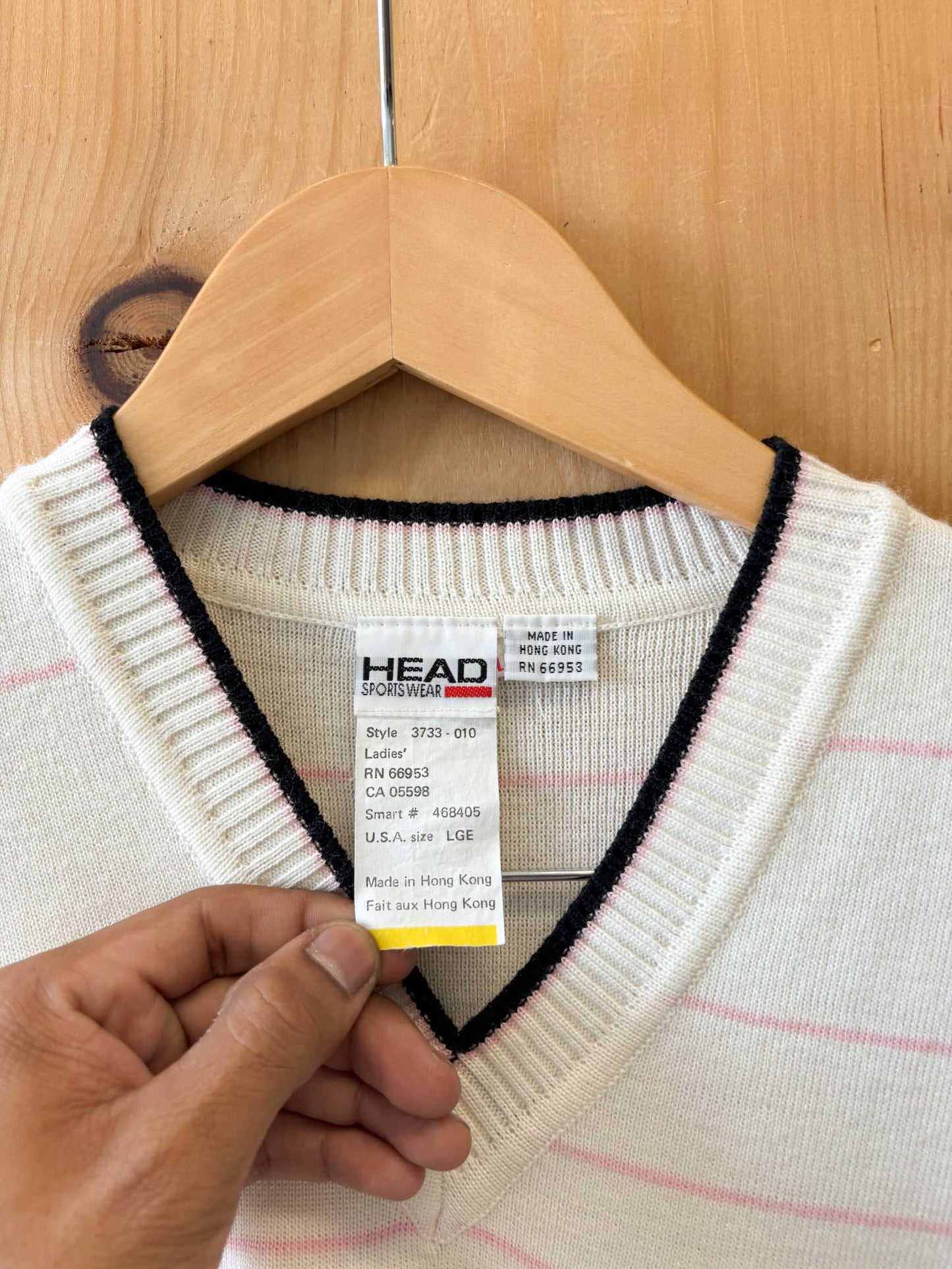 Vtg Head Tennis Vest : L