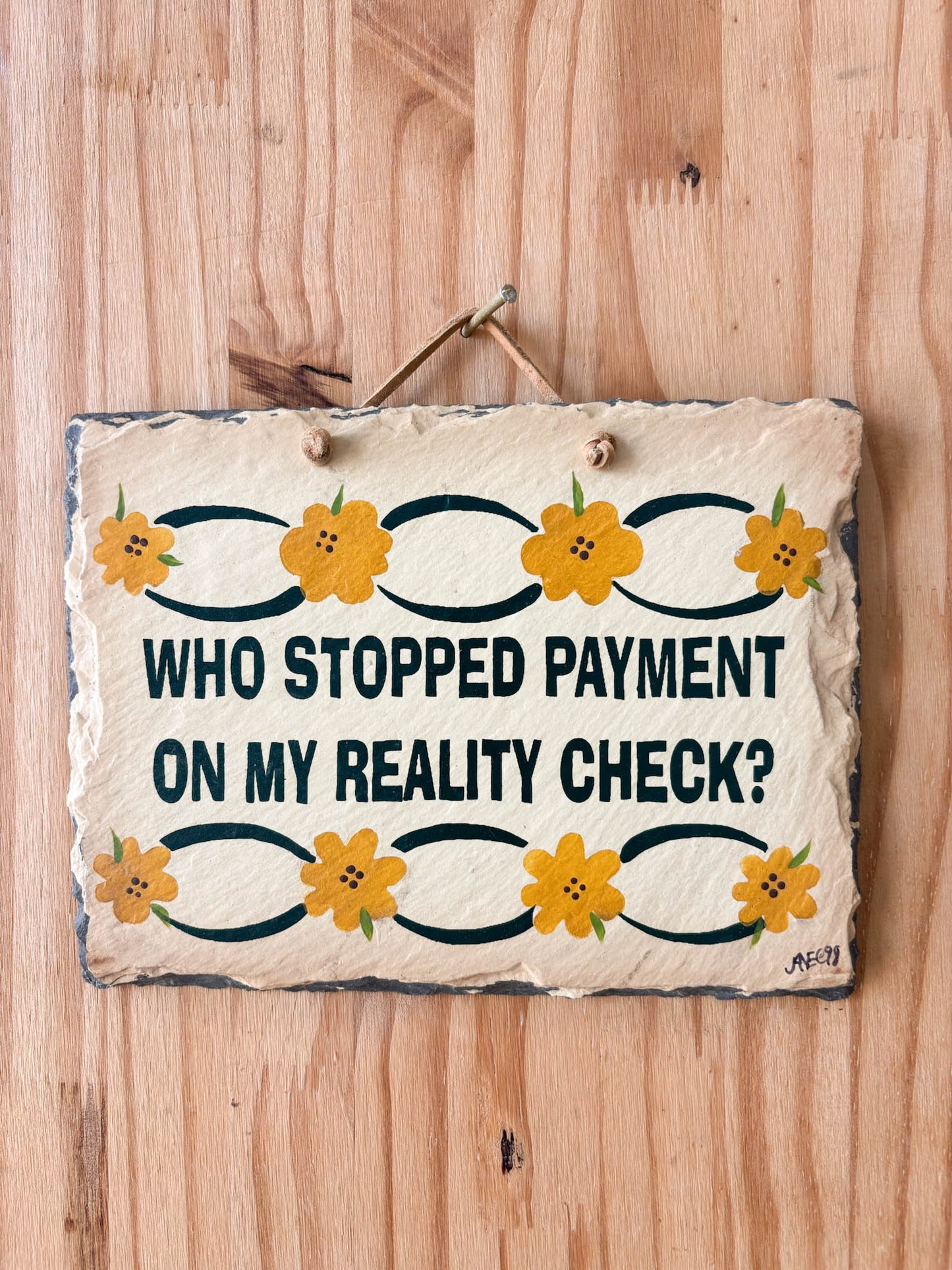 Reality Check Sign