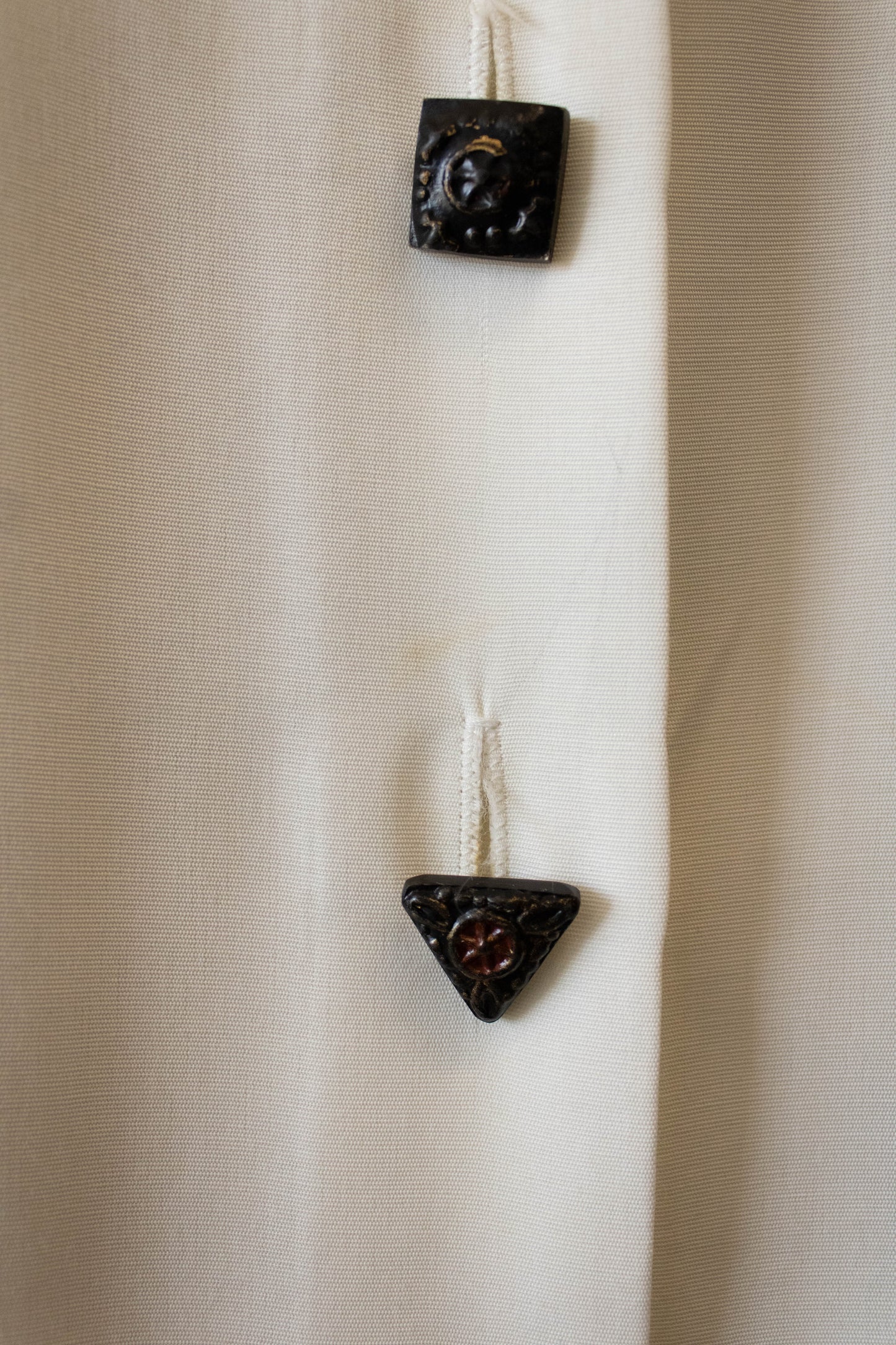 Vtg White Button Up : M