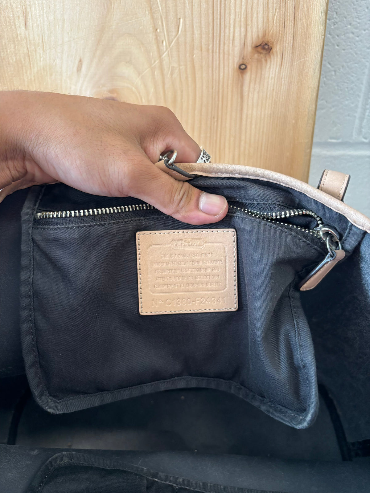 Coach Leather Tote Bag
