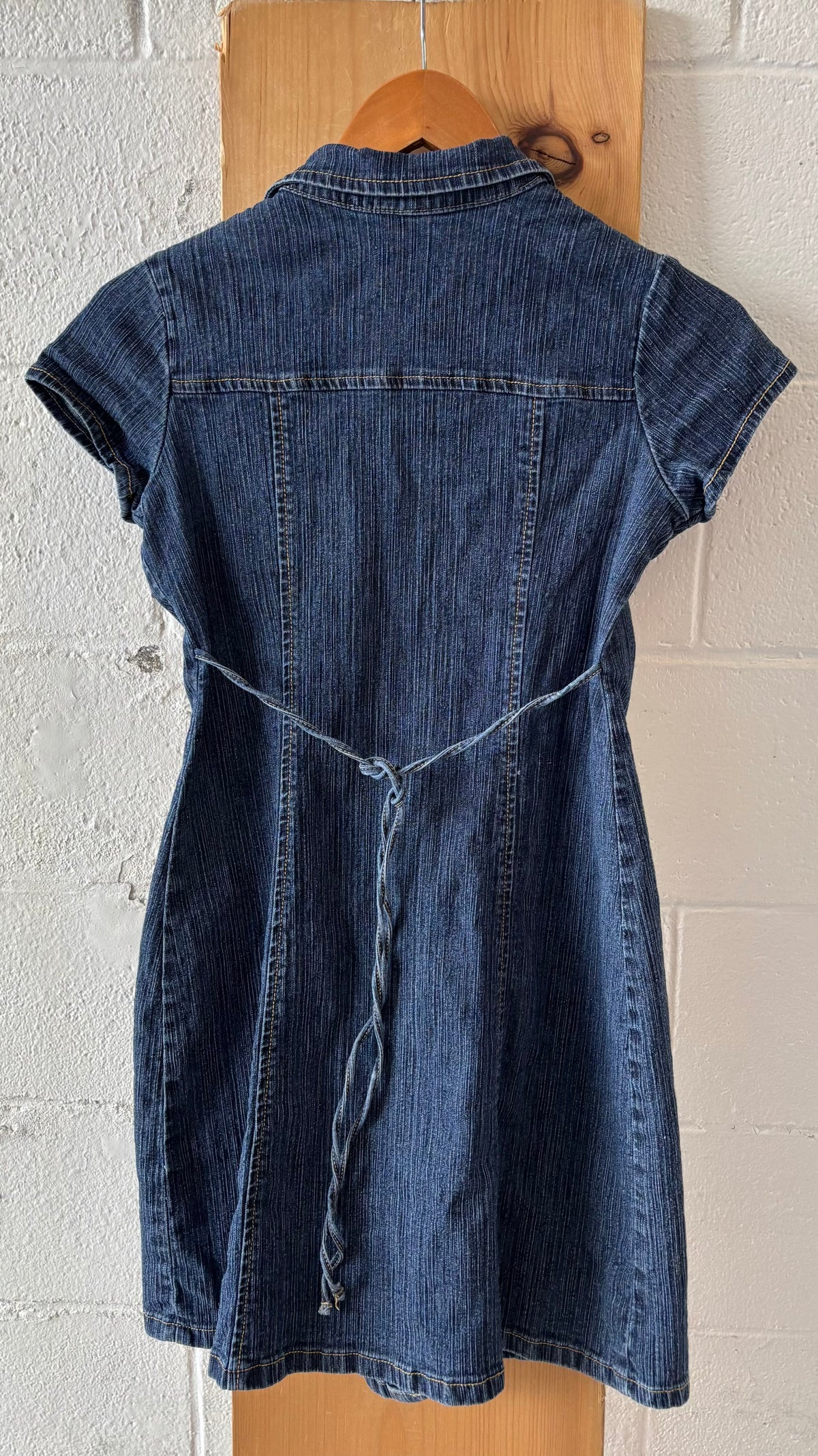 Sequin Butterfly Denim Dress : Youth 14/ Wms XS