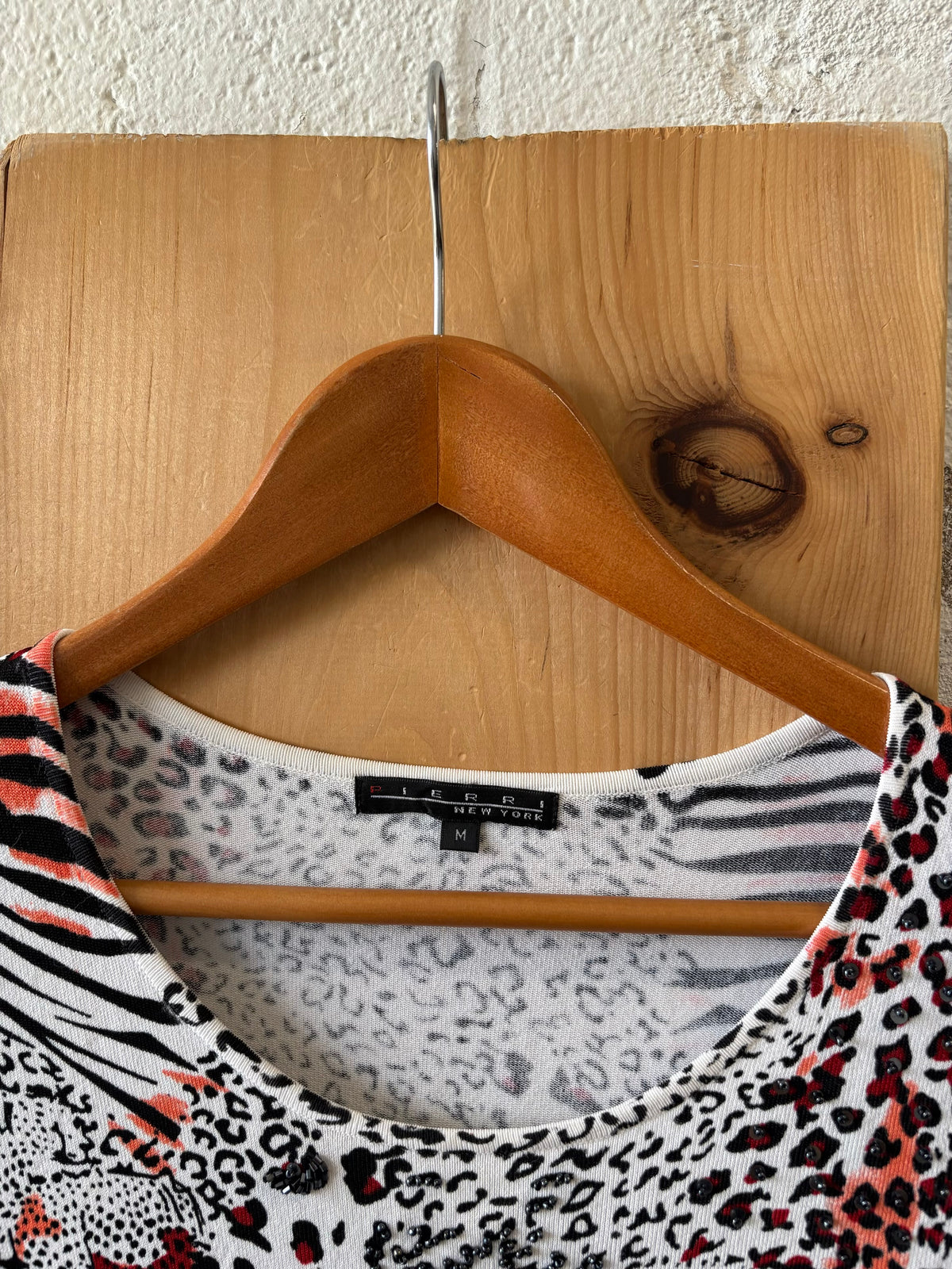Animal Print Top : M