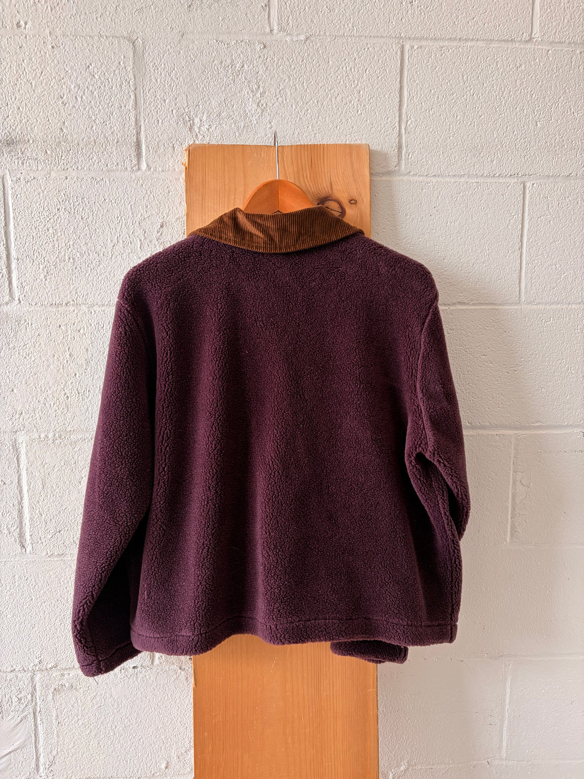 Vtg Plum Sherpa Jacket : M