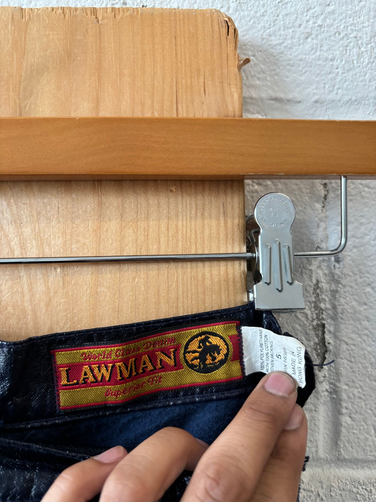 Lawman Vinyl Blue Jeans : 5