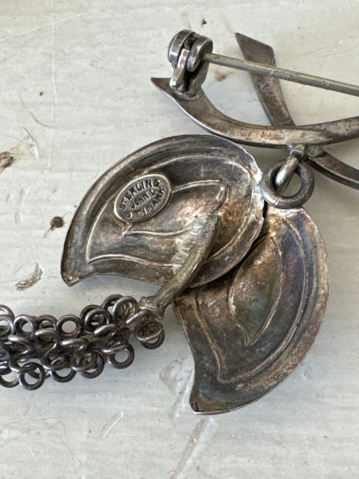 Vintage Sterling Danish Brooch