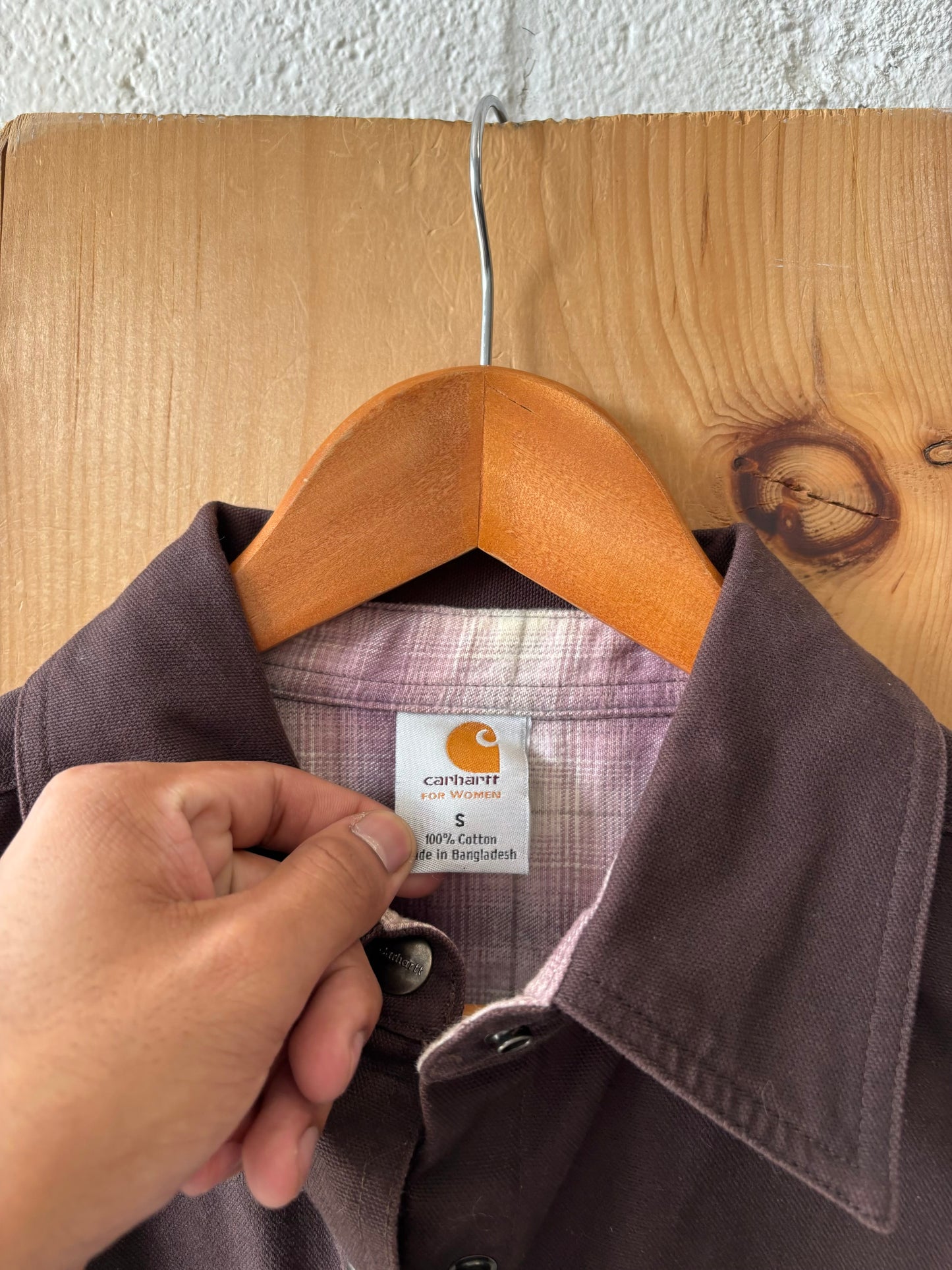Brown Flannel Lined Carhartt Shacket : S