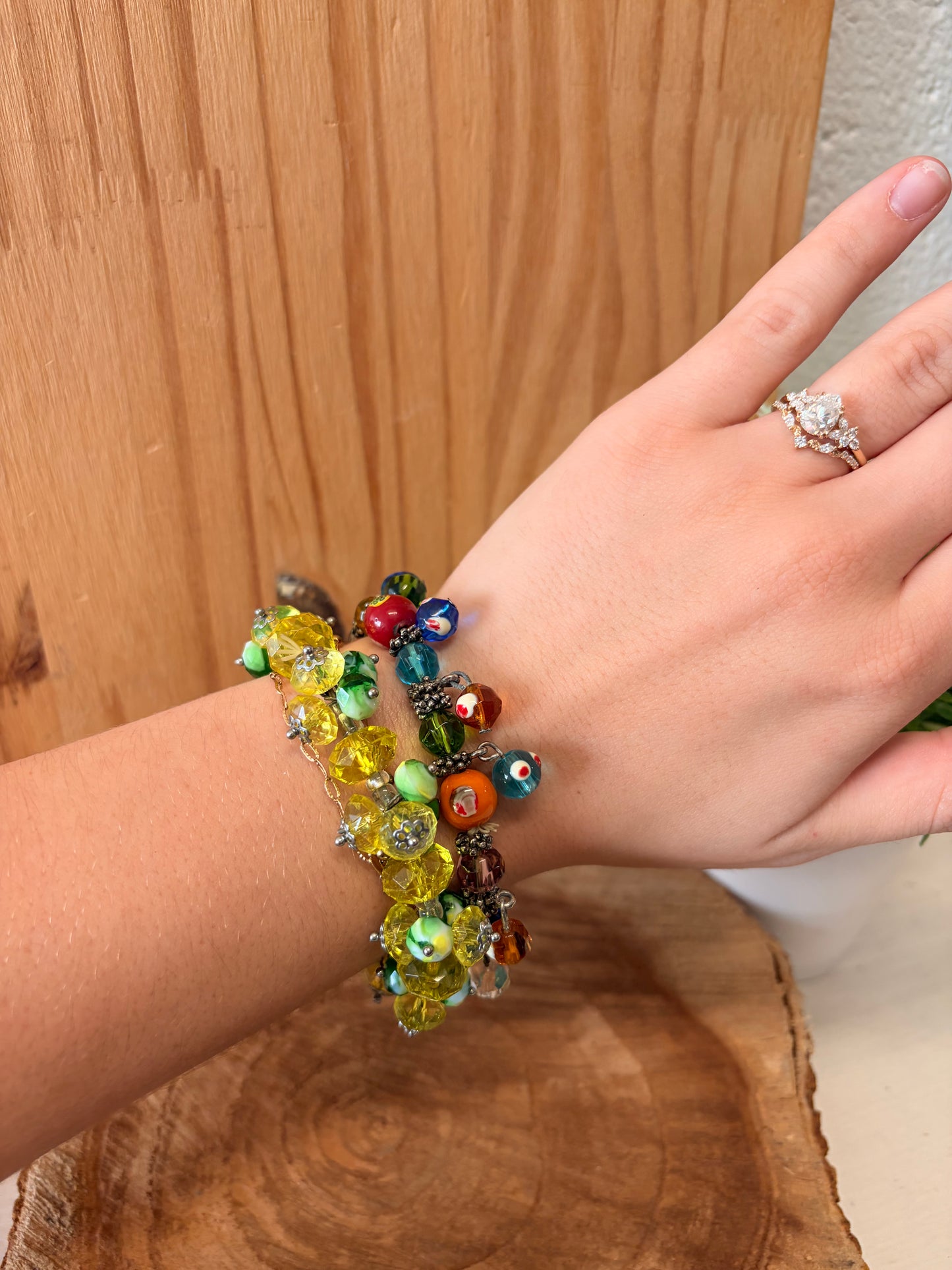 Funky Bright Beaded Bracelet