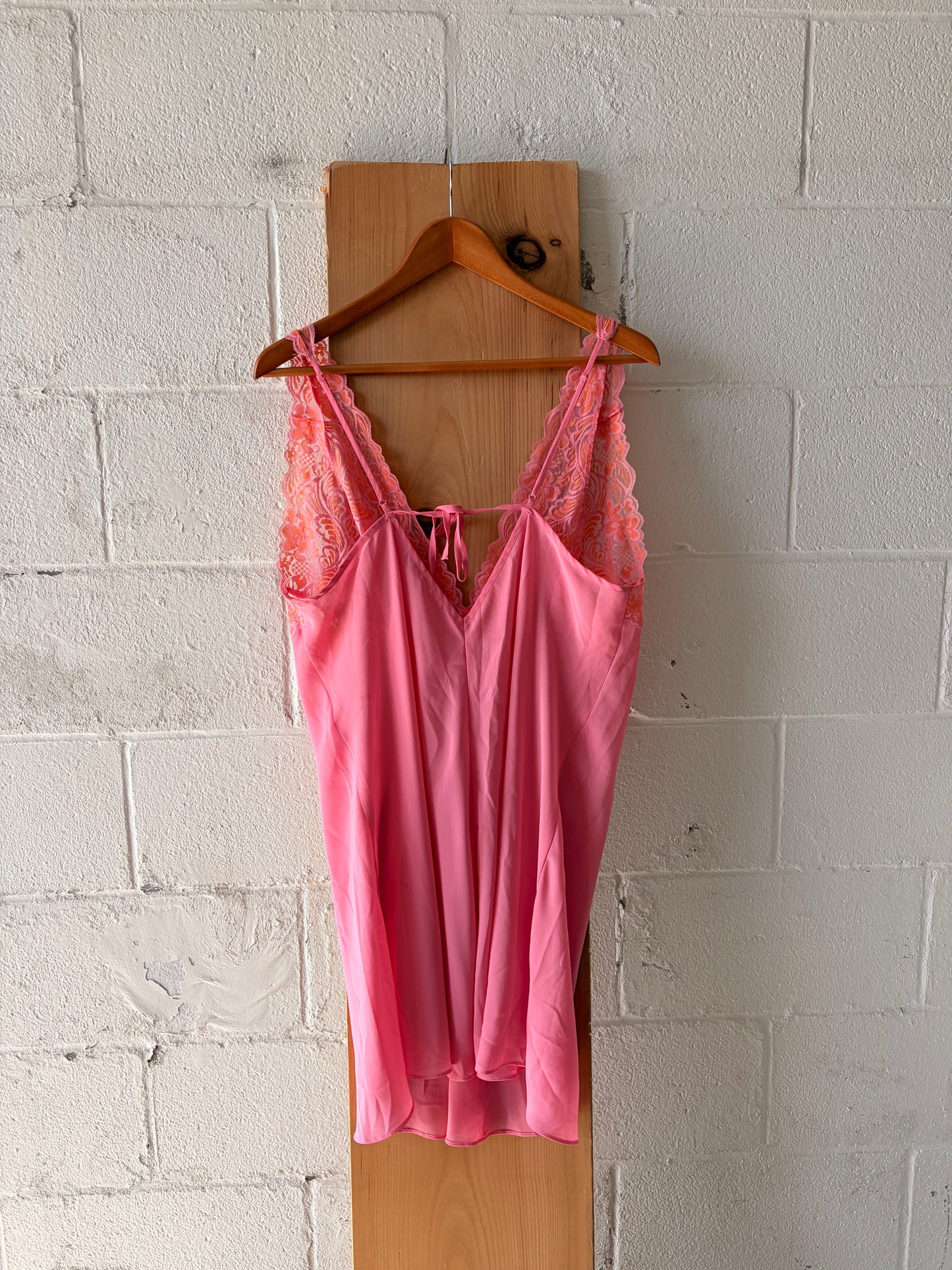 Pink & Orange Lace Slip Dress : 2X
