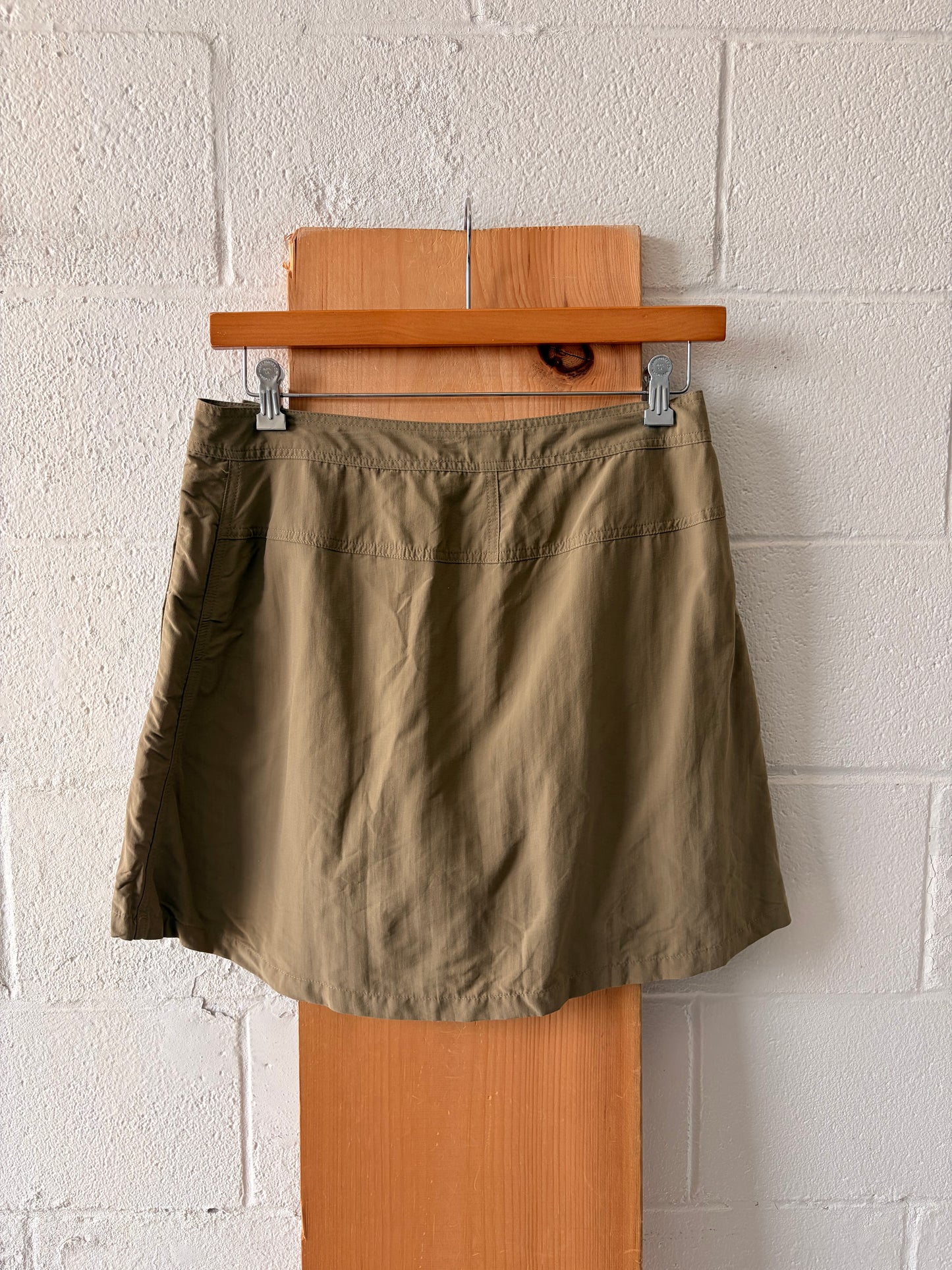 Khaki Brown L.L. Bean Wrap Skort : 12