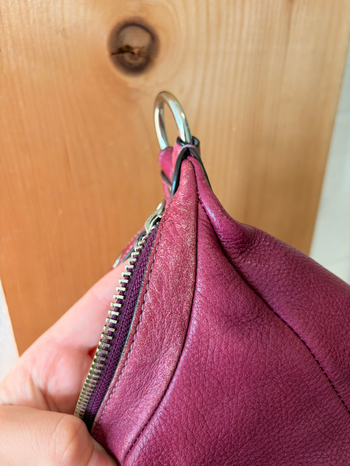 Coach Alexandra Raspberry Hobo Tote Bag