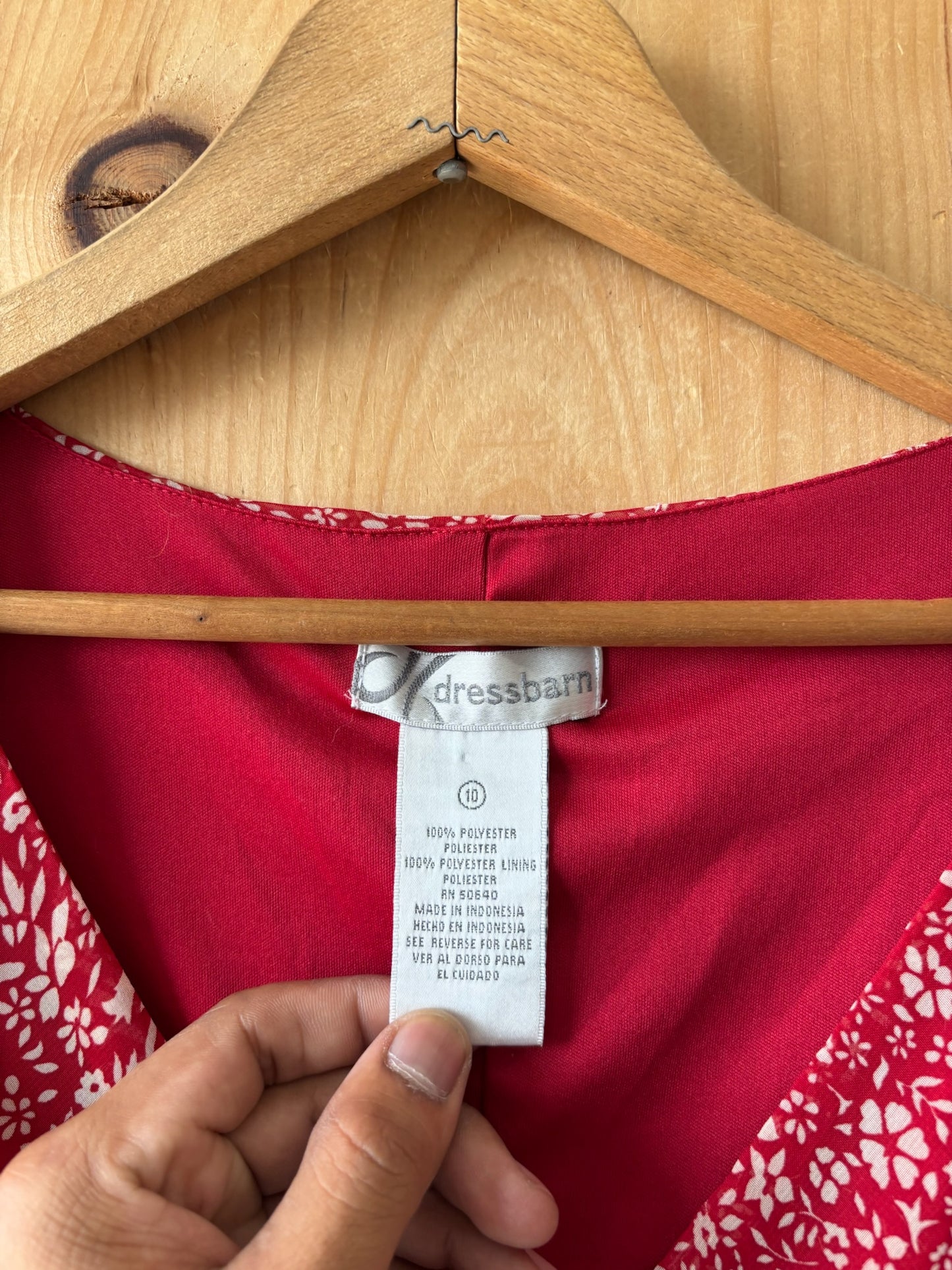 Red Flutter Sleeve Dress : 10